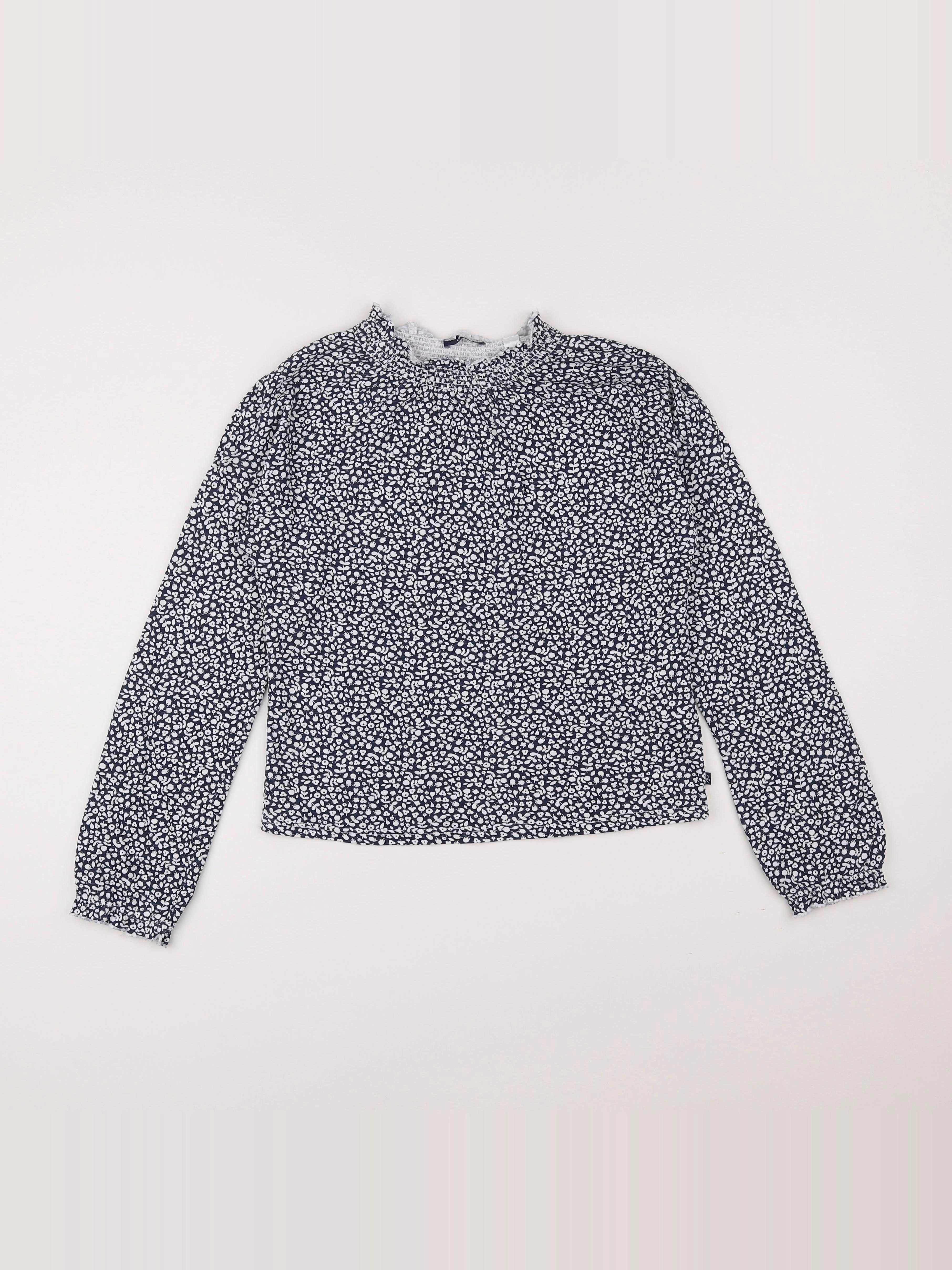 Okaidi - tee-shirt blanc, bleu - 12 ans