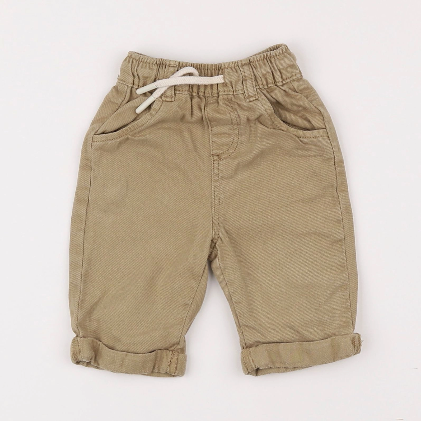Vertbaudet - pantalon beige - 3 mois