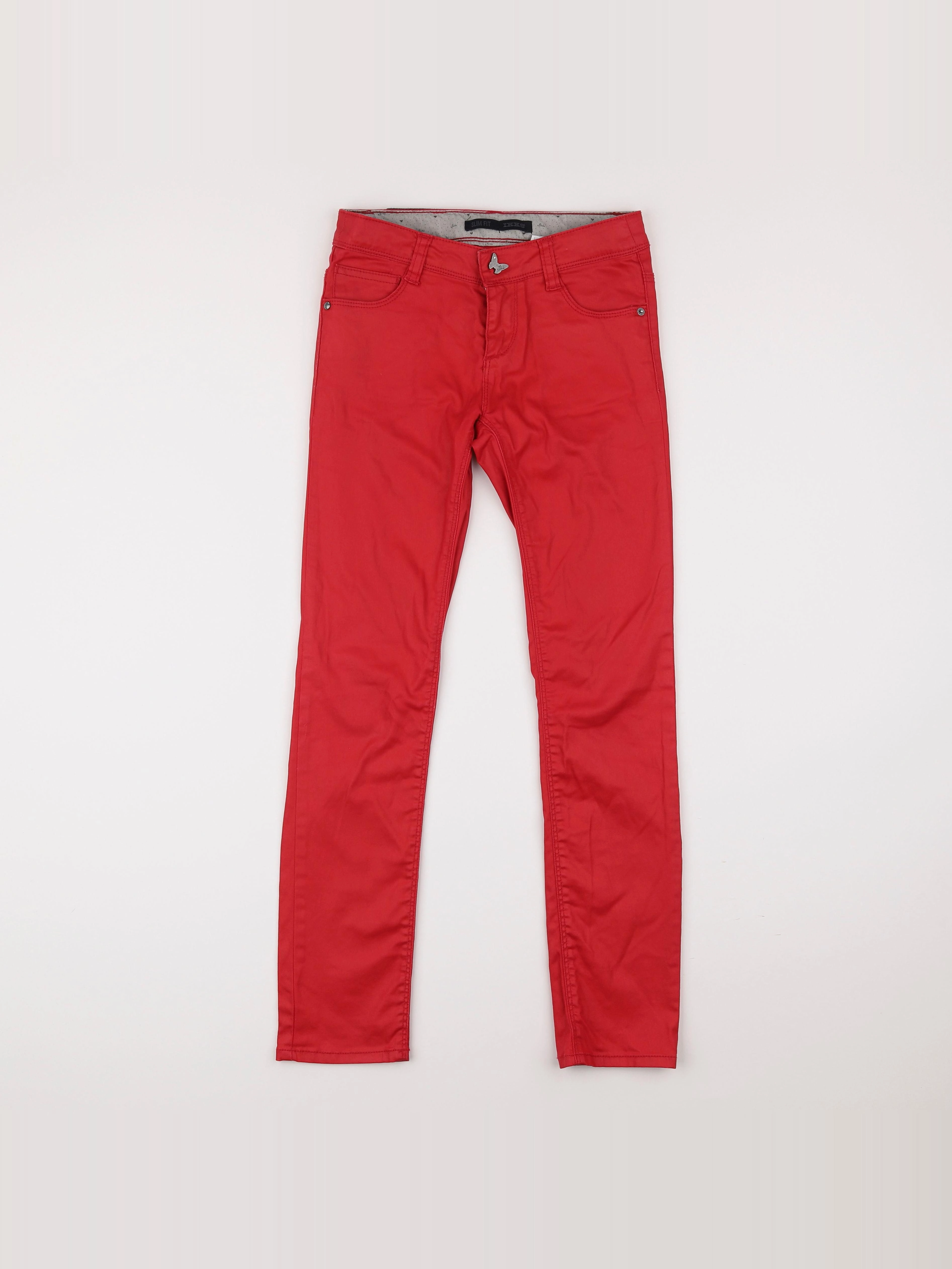 IKKS - pantalon rouge - 10 ans