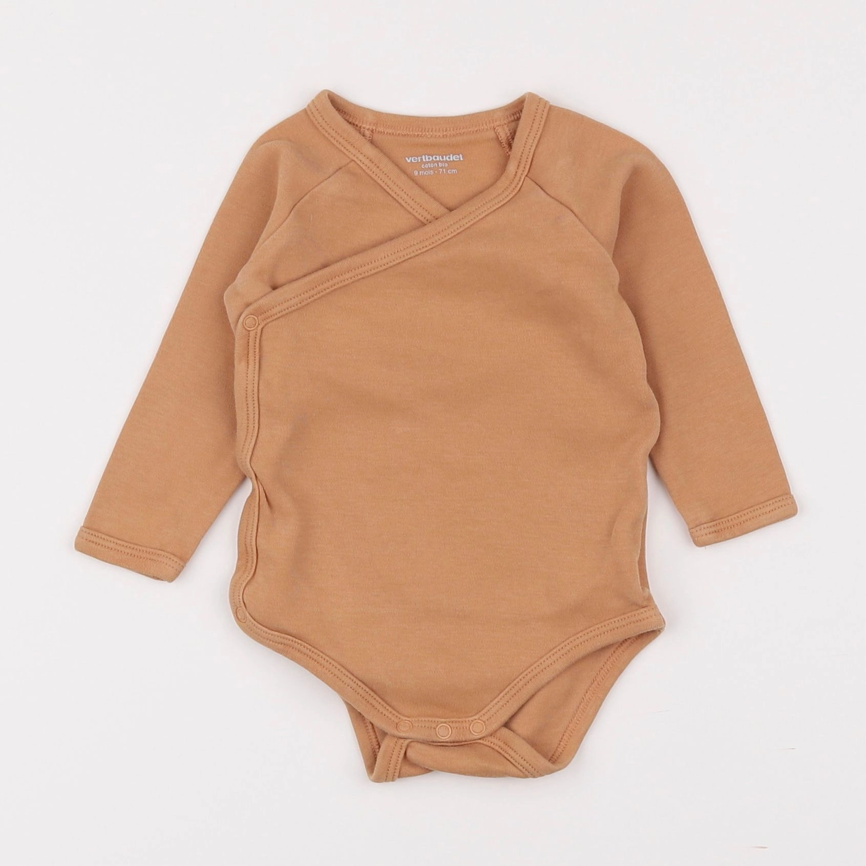 Vertbaudet - body orange - 9 mois