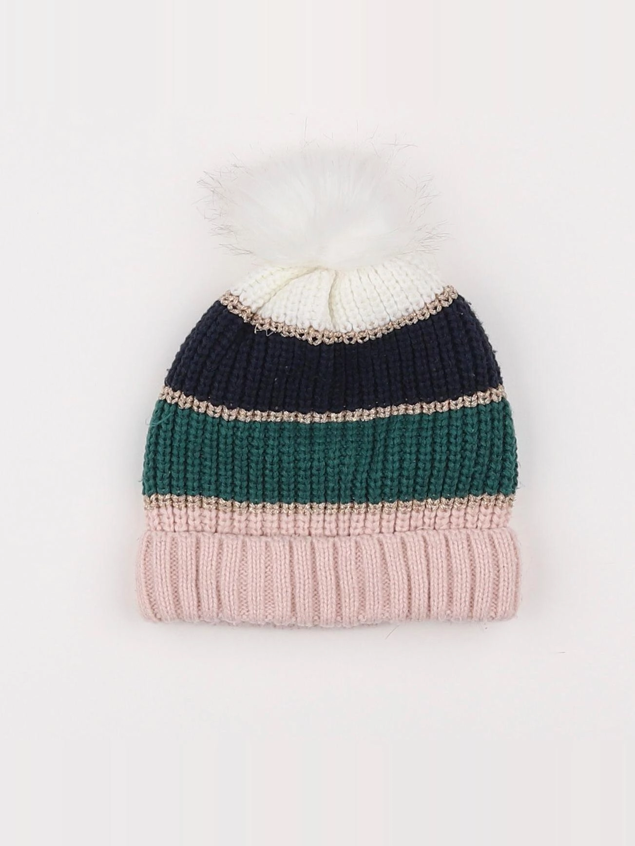 Vertbaudet - bonnet multicolore - 2/3 ans