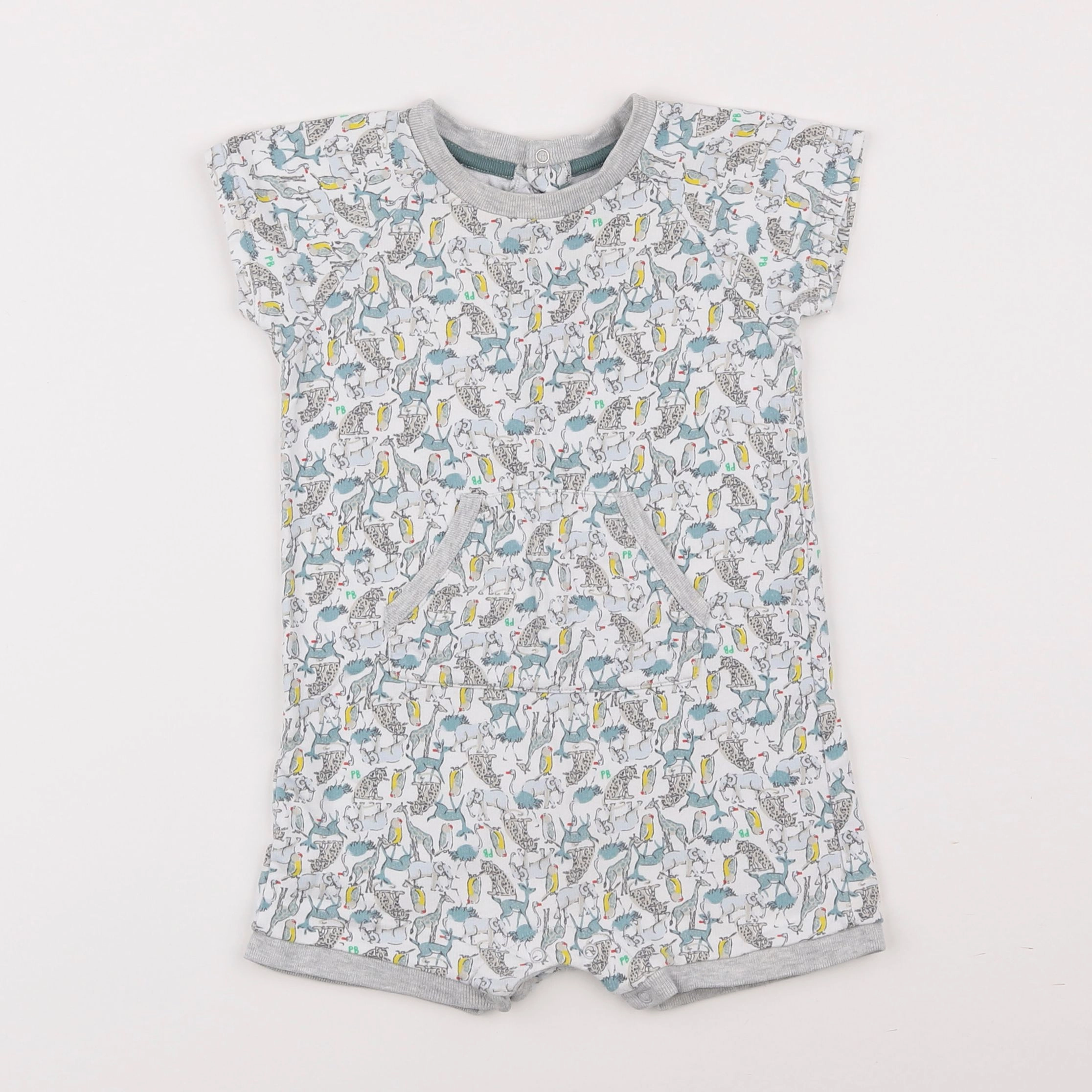 Petit Bateau - pyjama coton multicolore - 12 mois