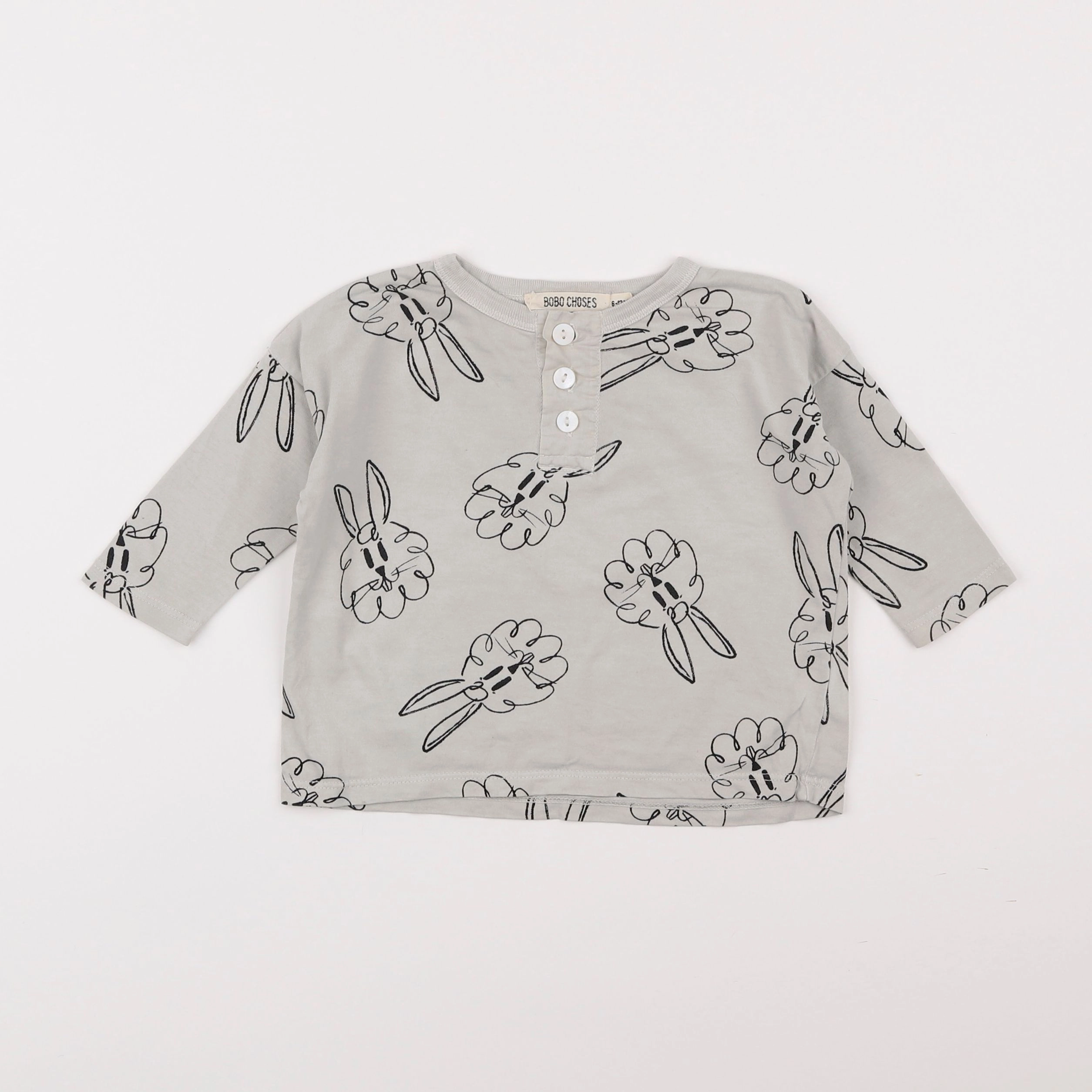 Bobo Choses - tee-shirt gris - 6/12 mois