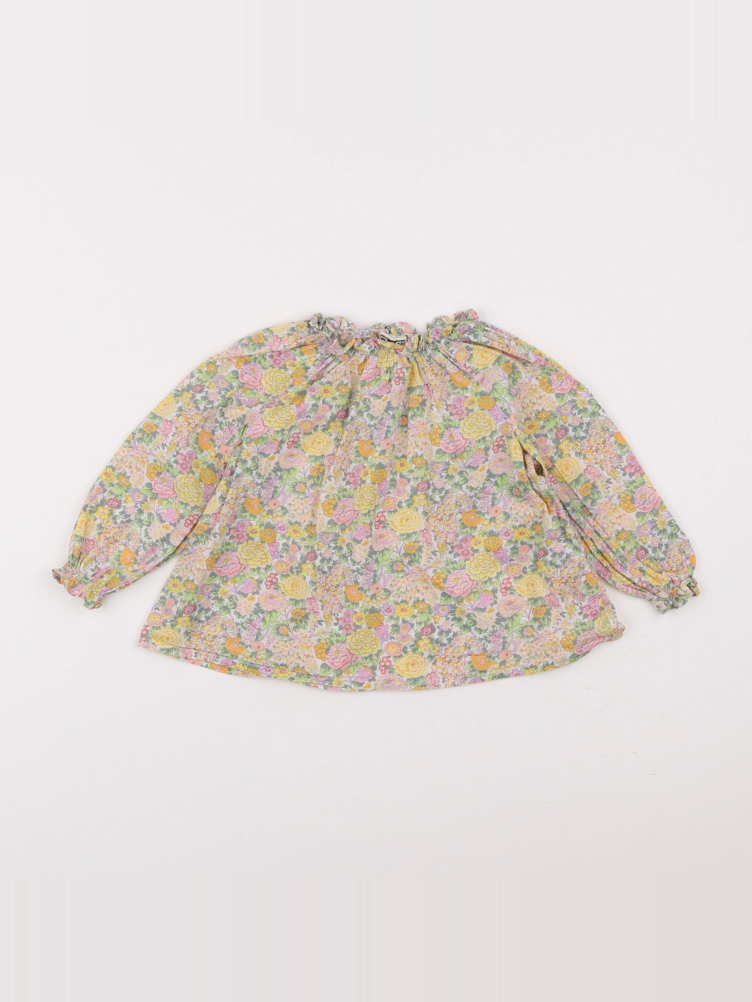 Bonton - blouse multicolore - 12 mois