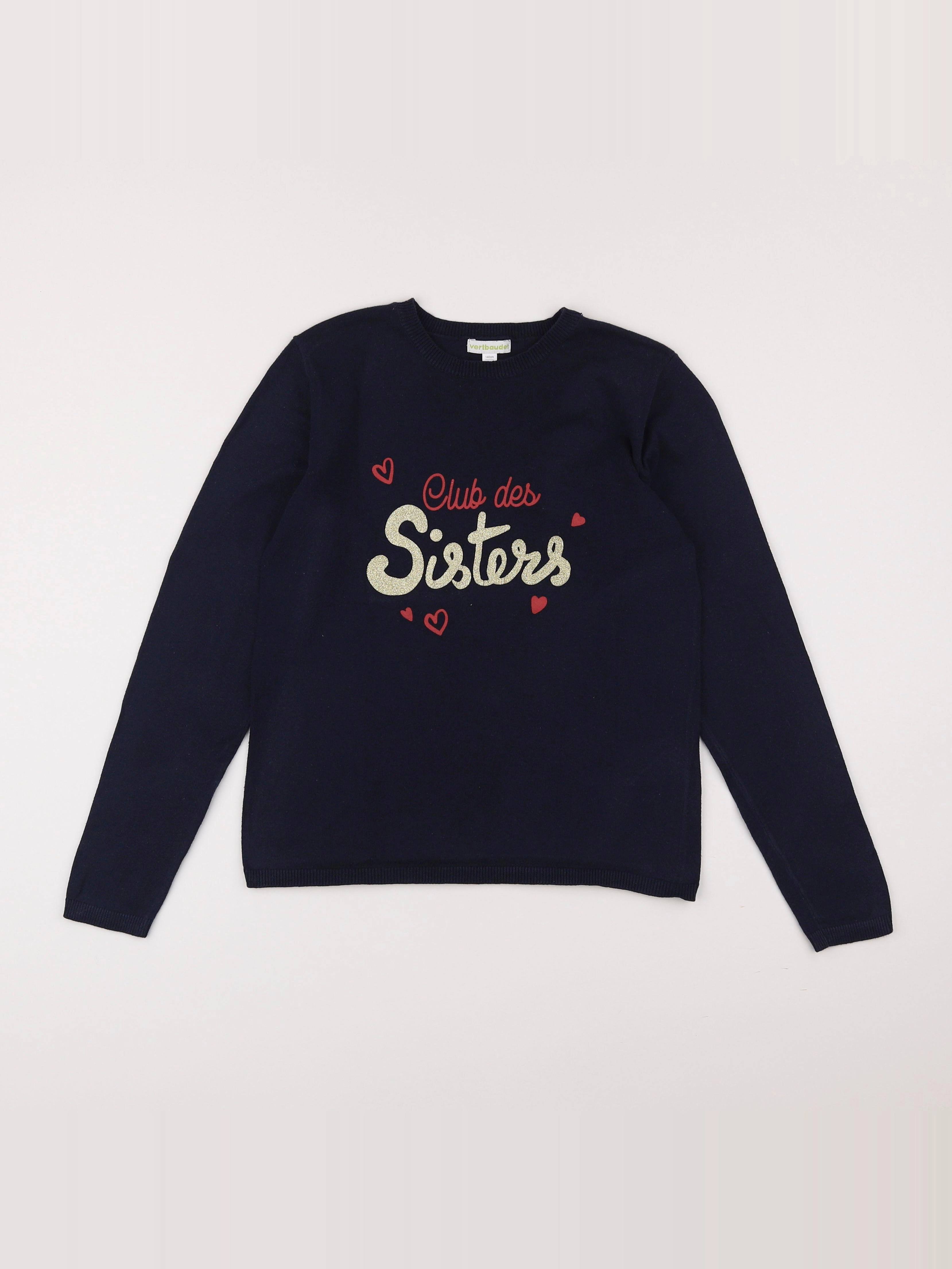 Vertbaudet - pull bleu - 10 ans