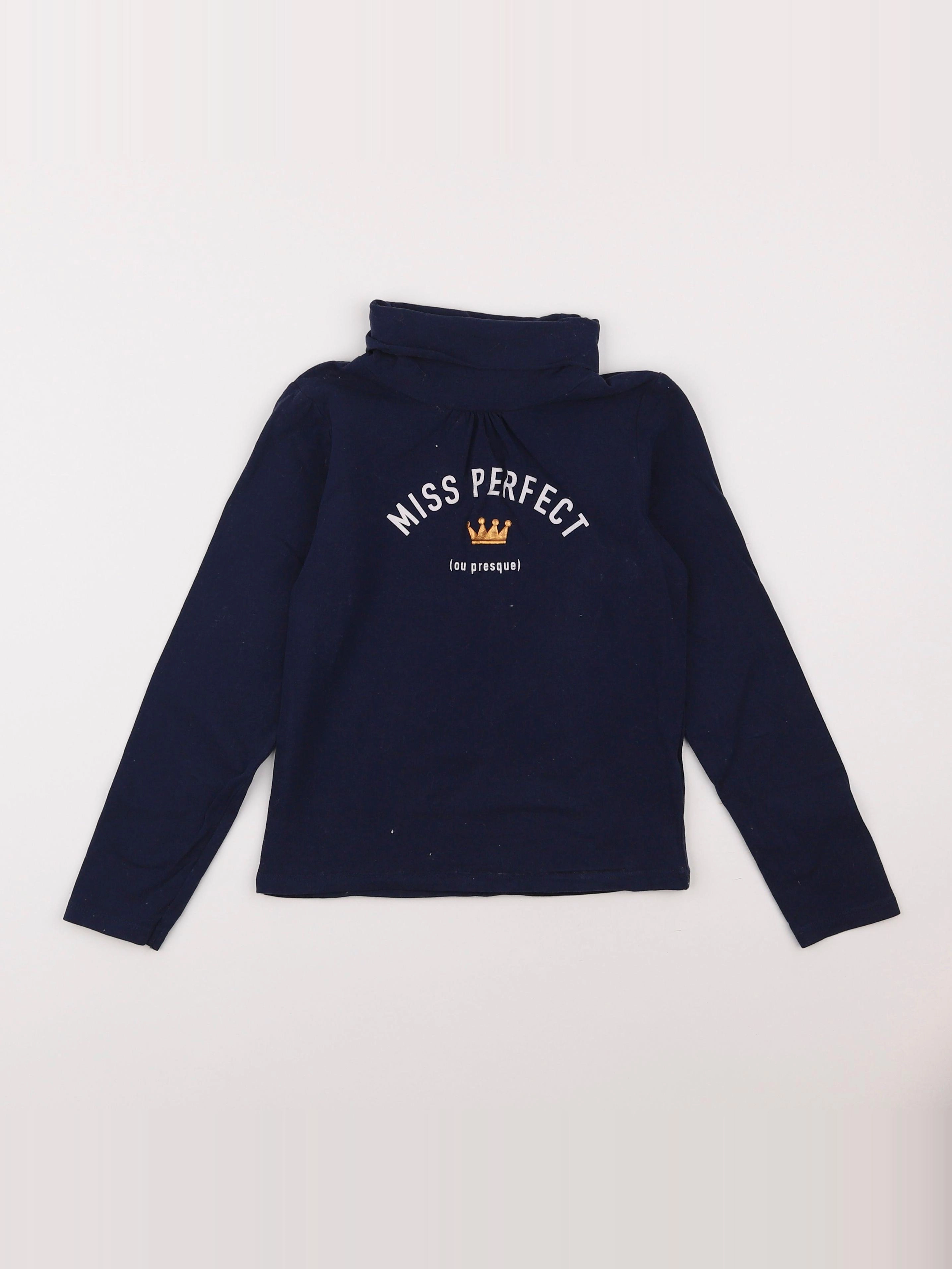 Vertbaudet - sous-pull bleu - 8 ans