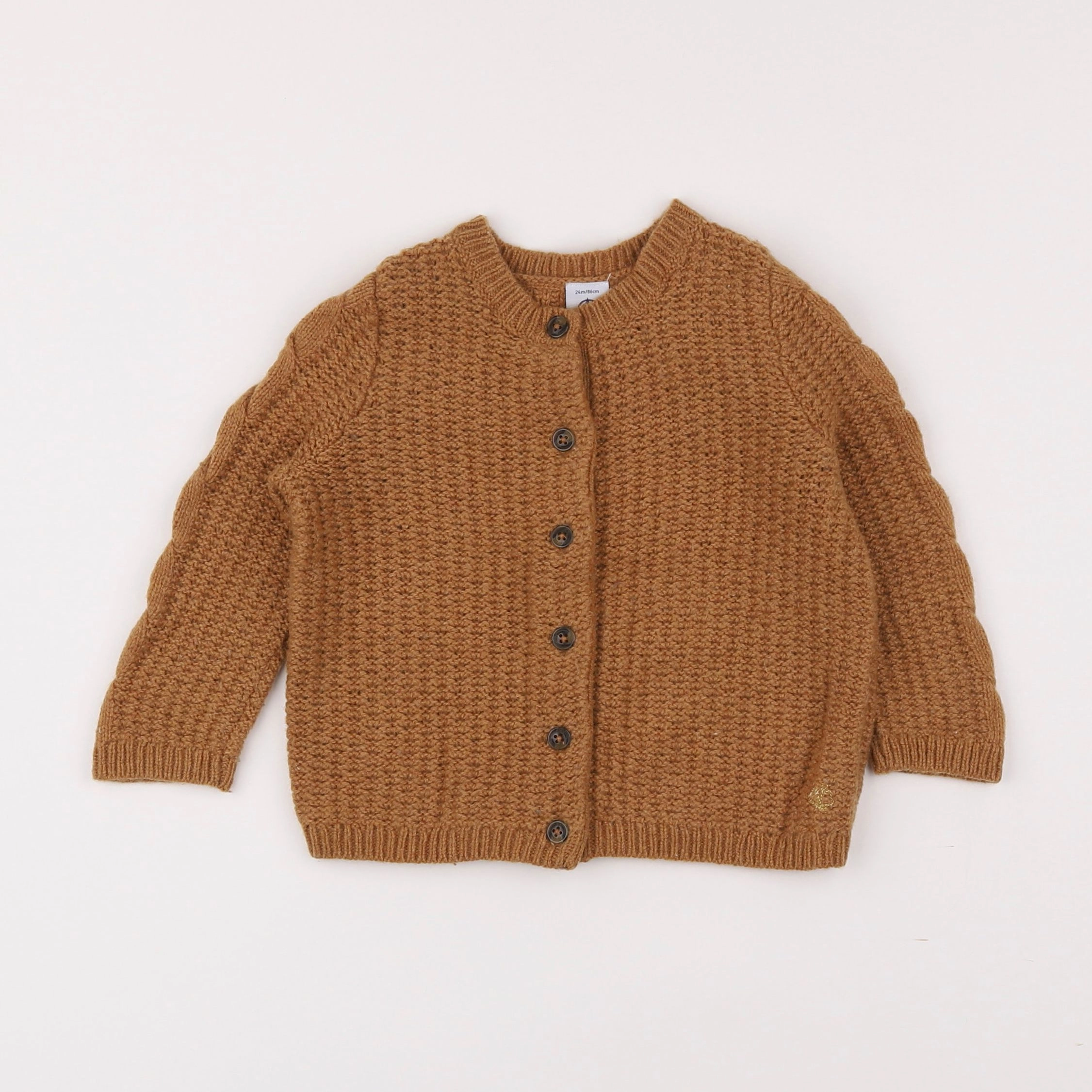 Petit Bateau - gilet marron - 3 ans