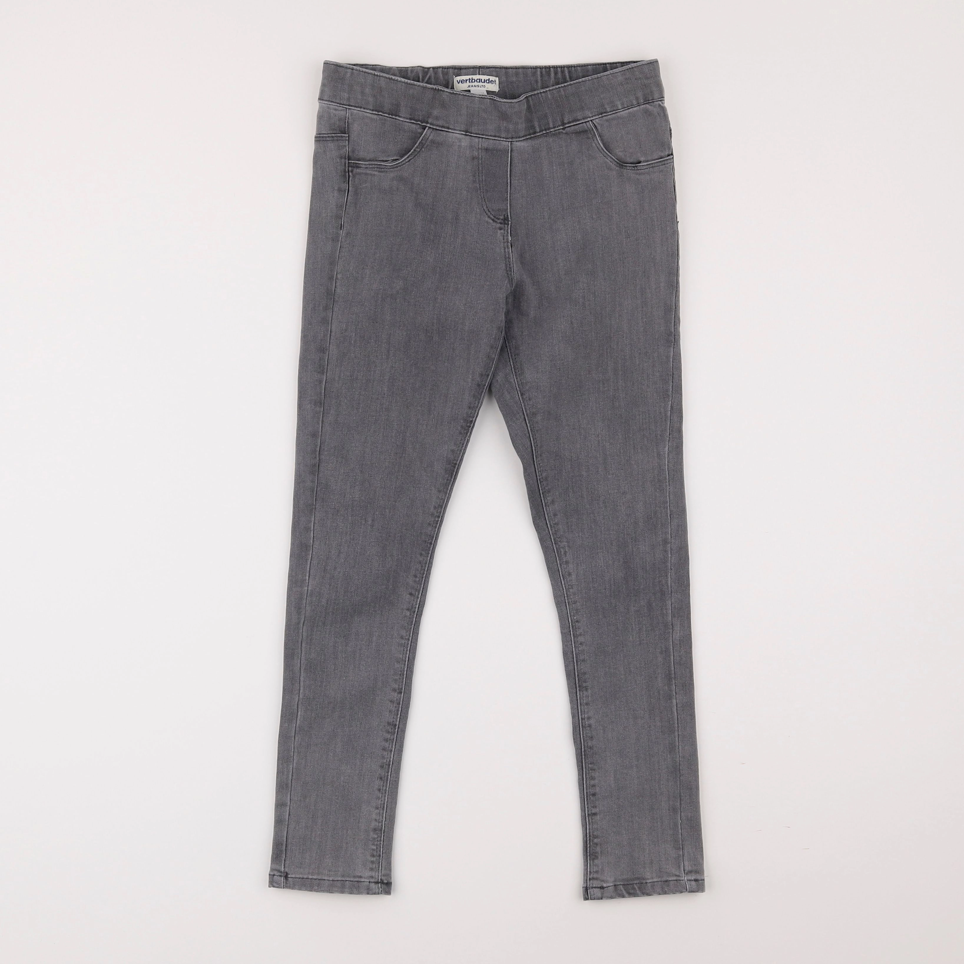 Vertbaudet - jegging gris - 8 ans