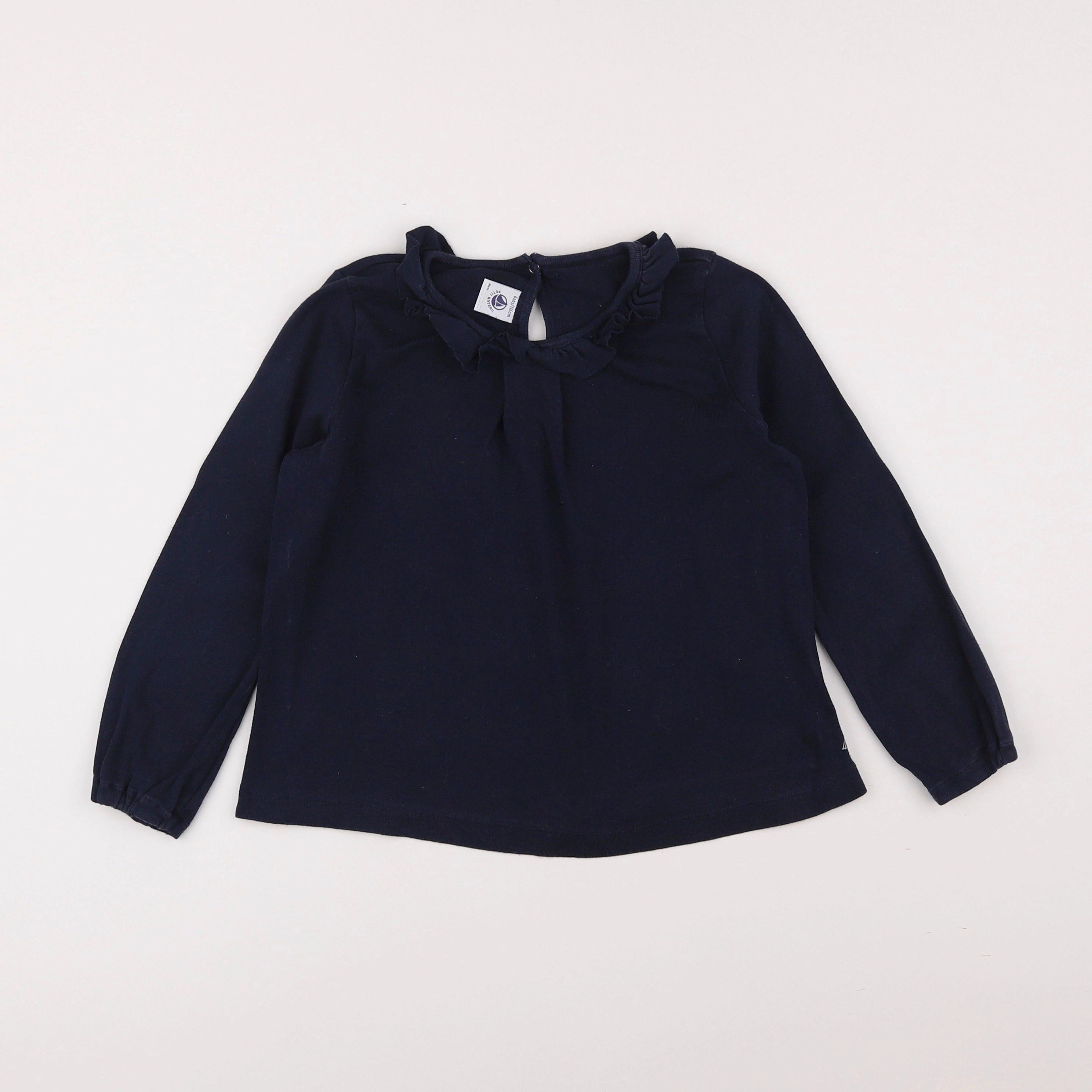 Petit Bateau - tee-shirt bleu - 6 ans