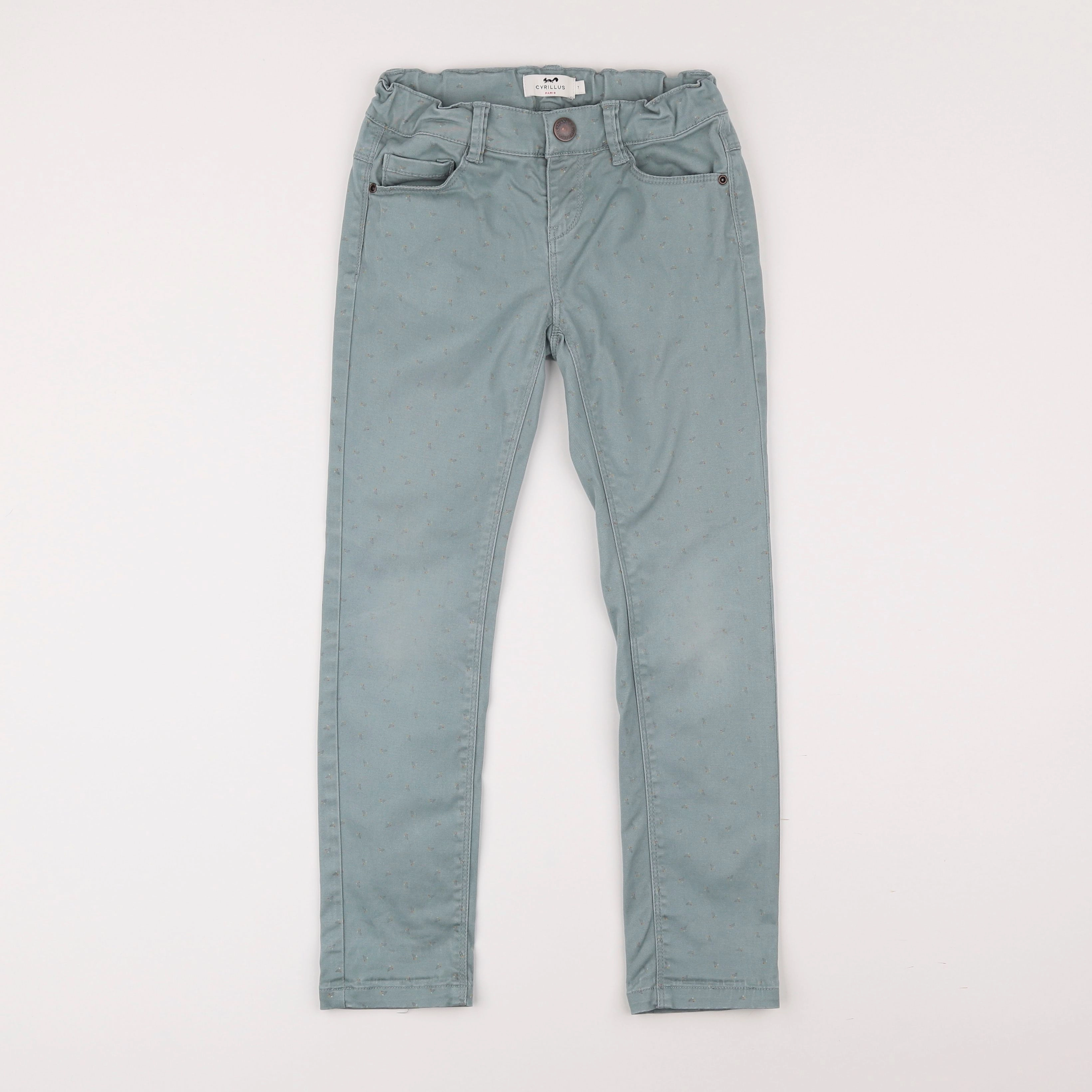 Cyrillus - pantalon vert - 7 ans