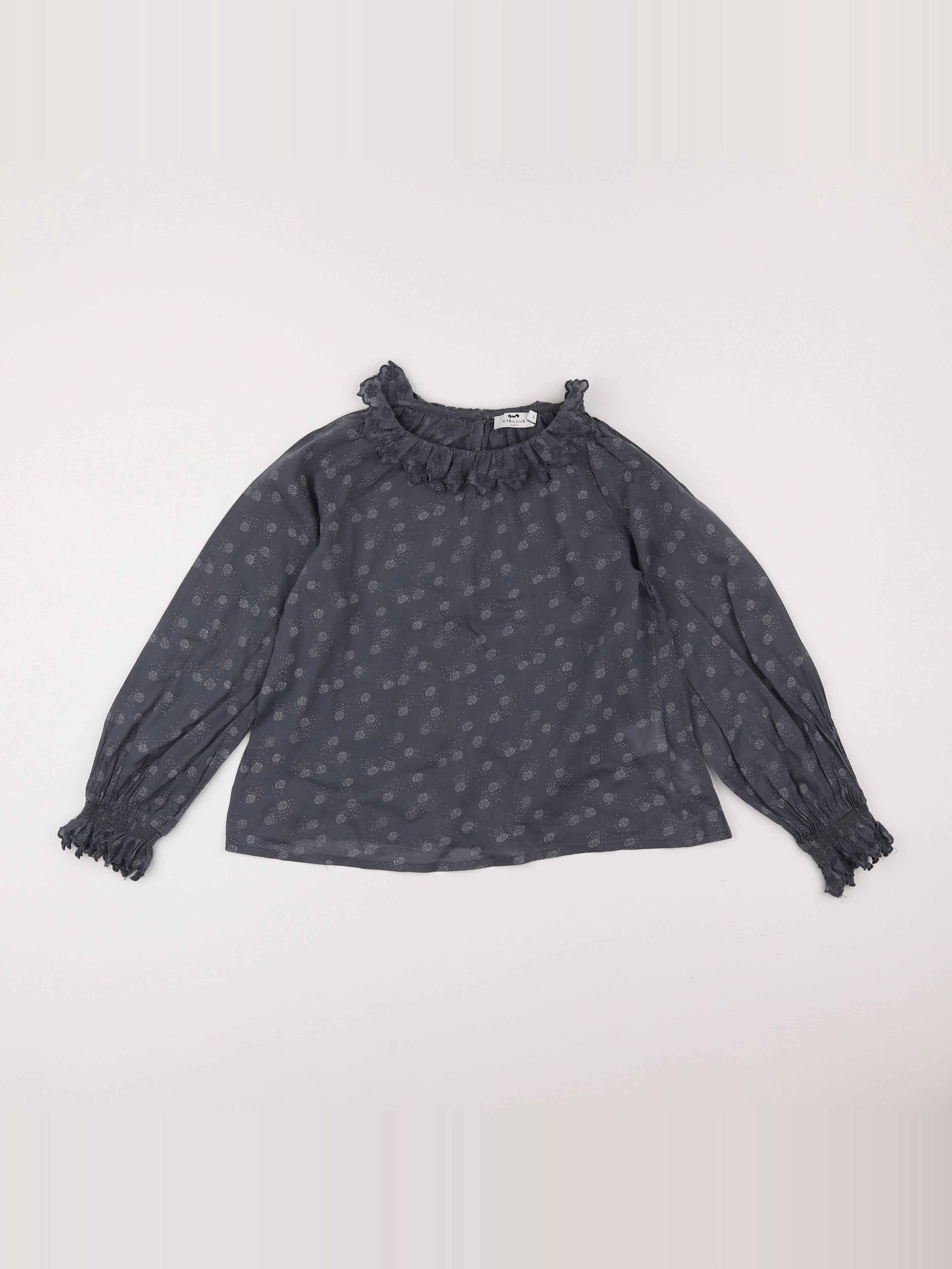 Cyrillus - blouse gris - 10 ans