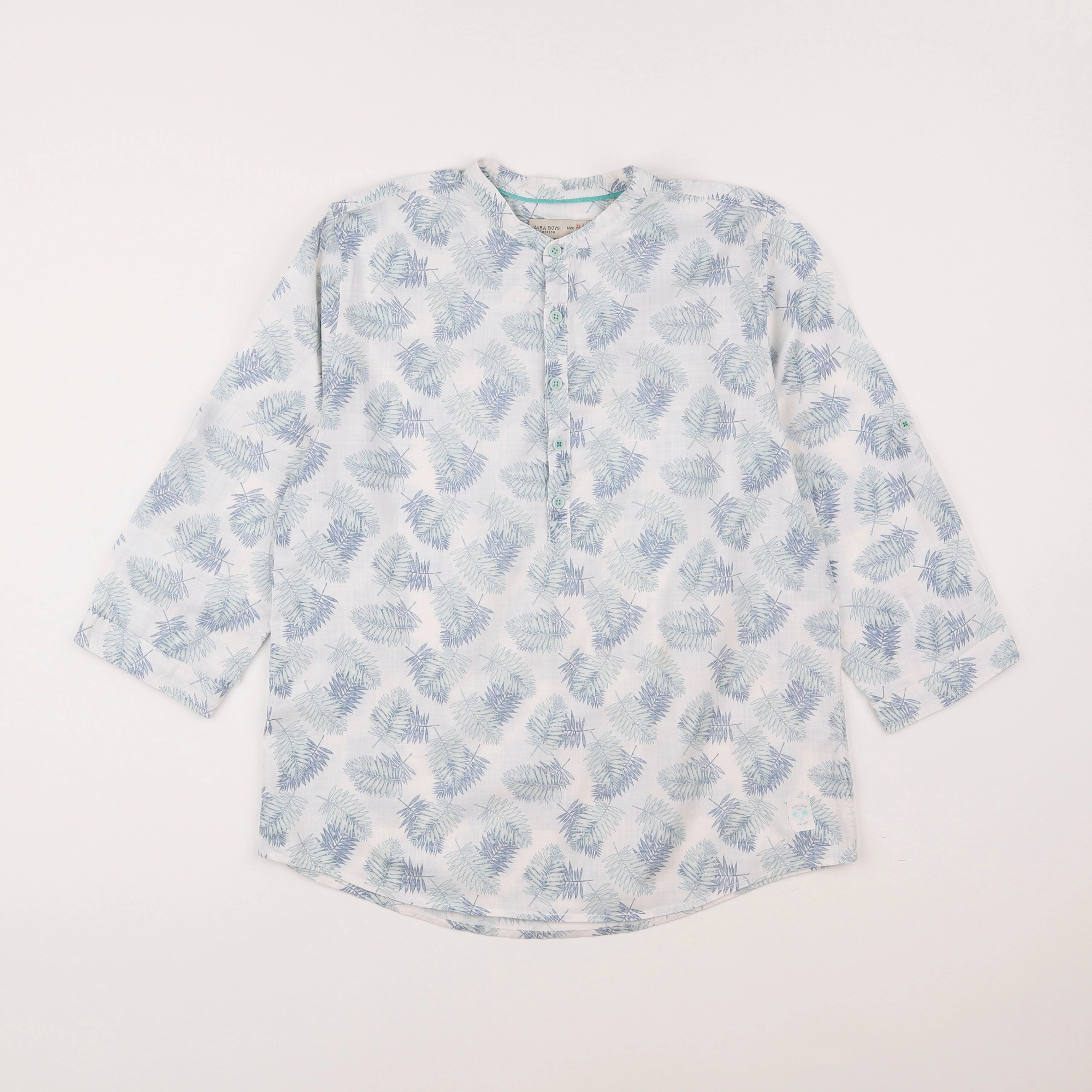 Zara - blouse bleu, vert - 11/12 ans