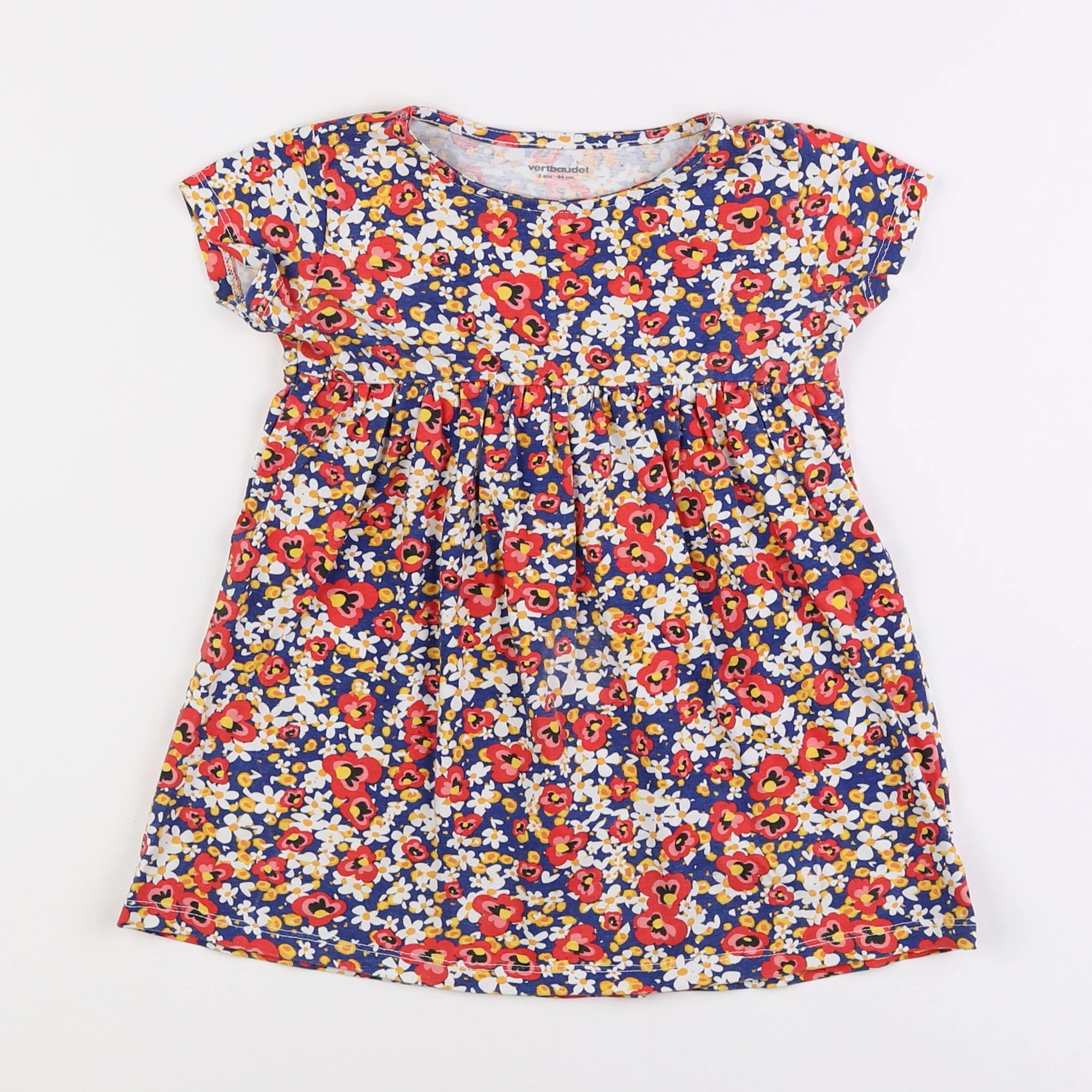 Vertbaudet - robe multicolore - 3 ans