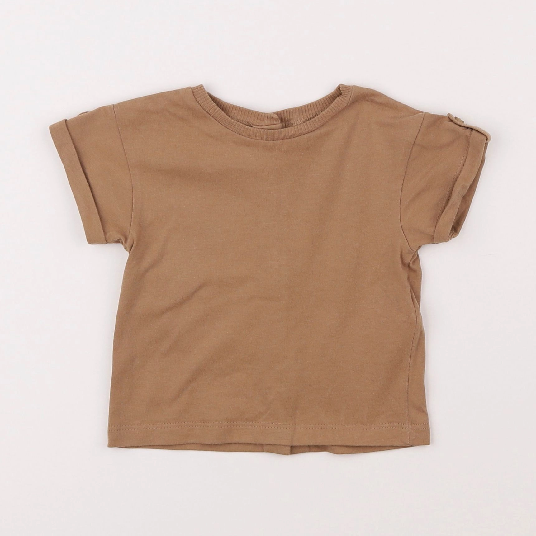 Vertbaudet - tee-shirt marron - 6 mois