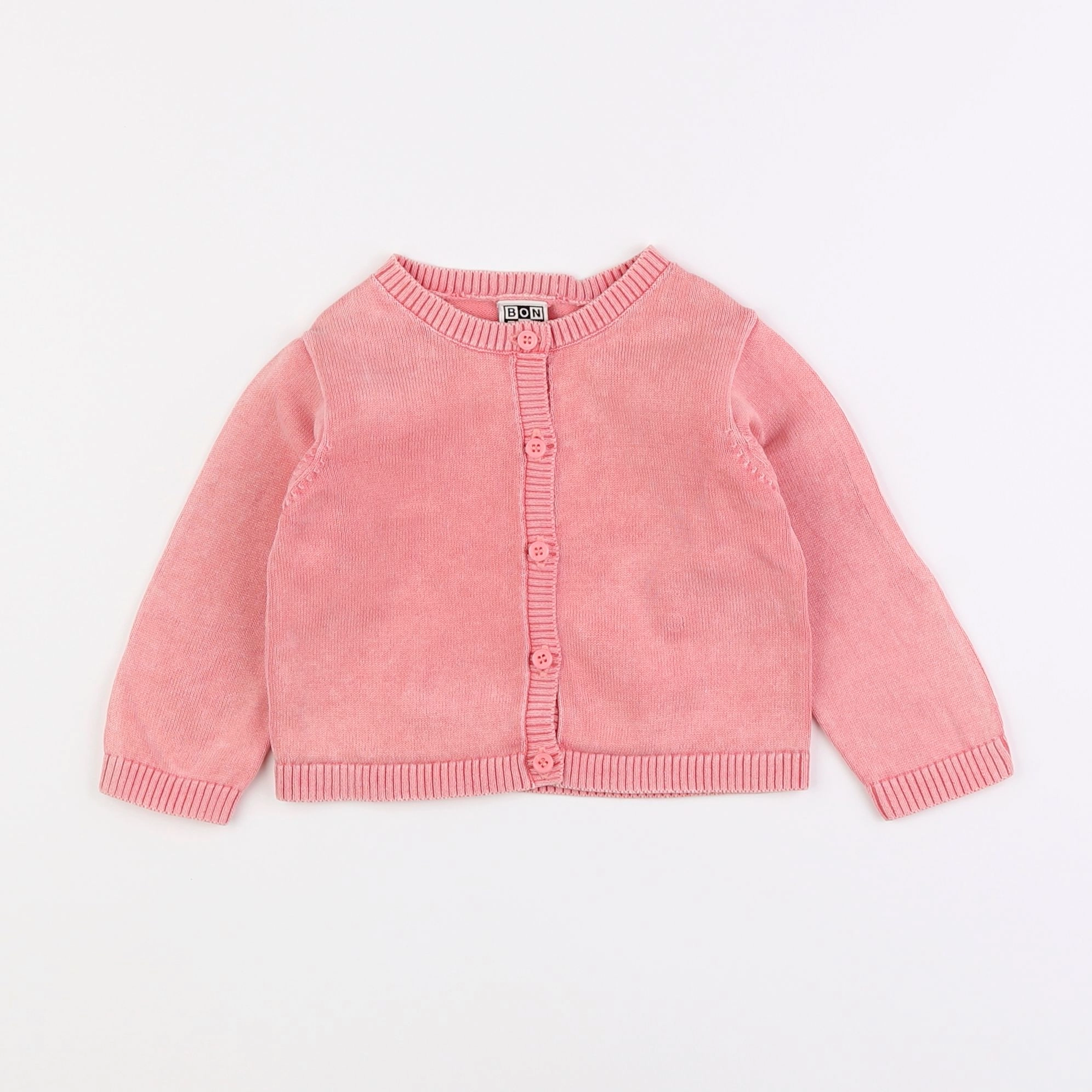 Bonton - gilet rose - 18 mois