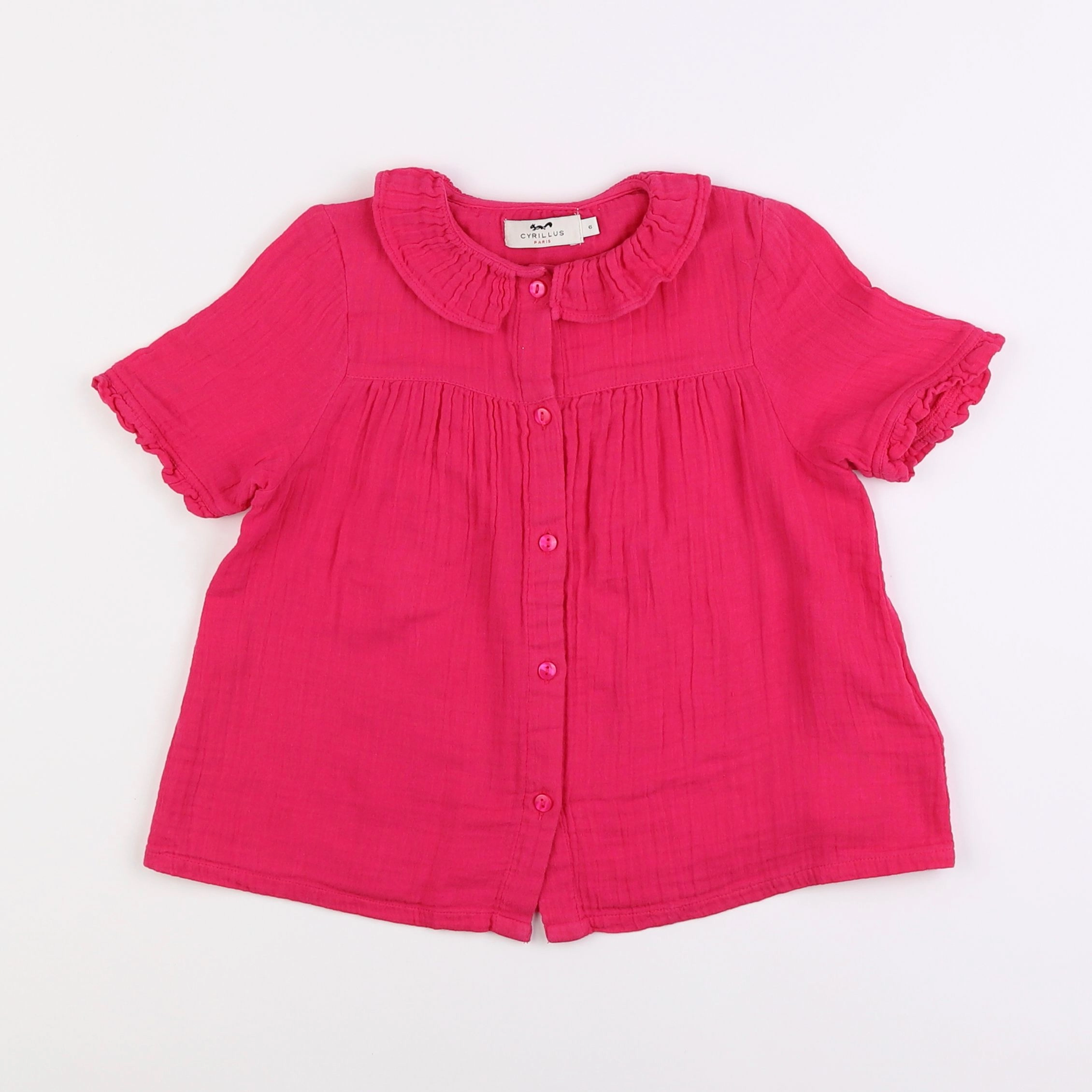 Cyrillus - chemise rose - 6 ans