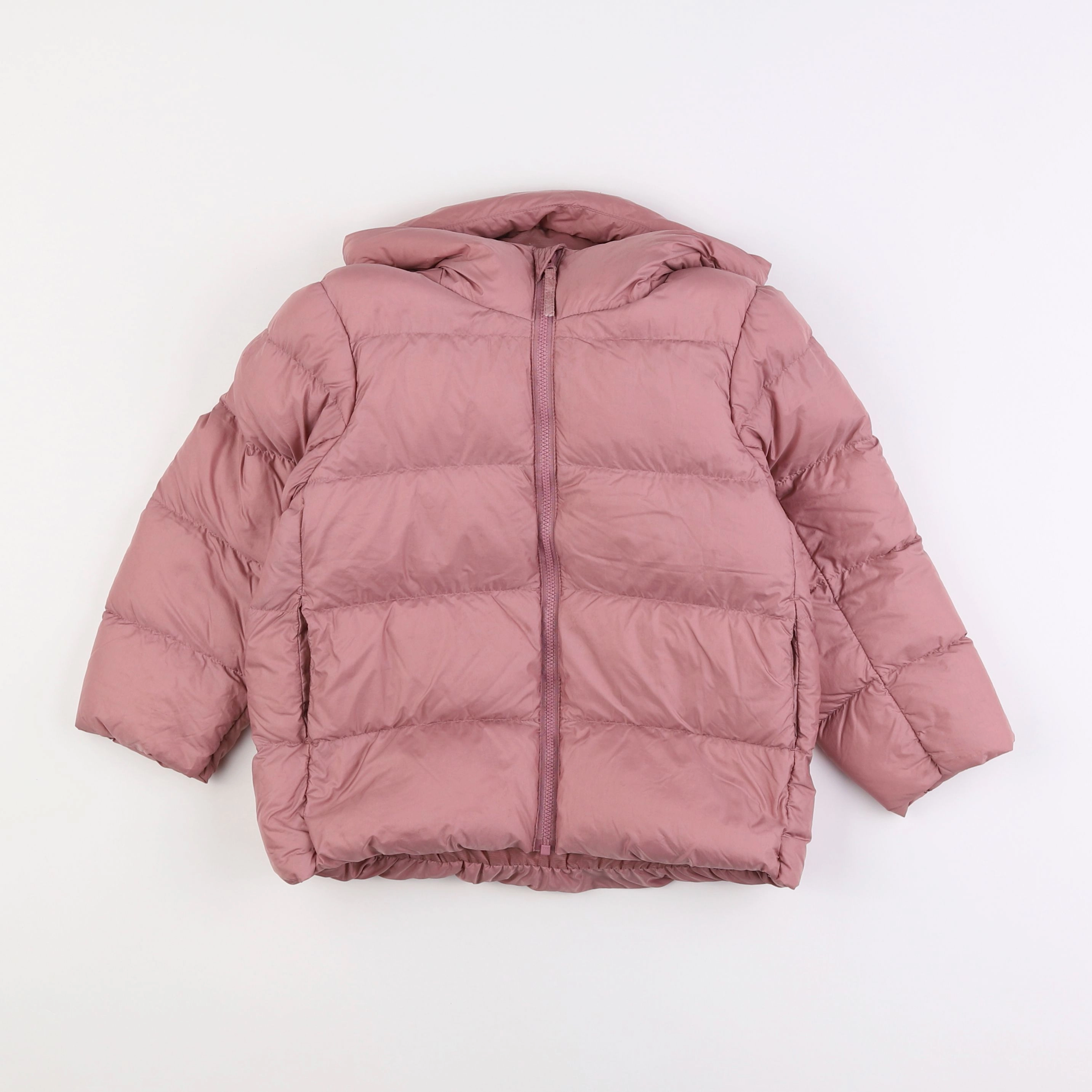 Uniqlo - doudoune rose - 3/4 ans