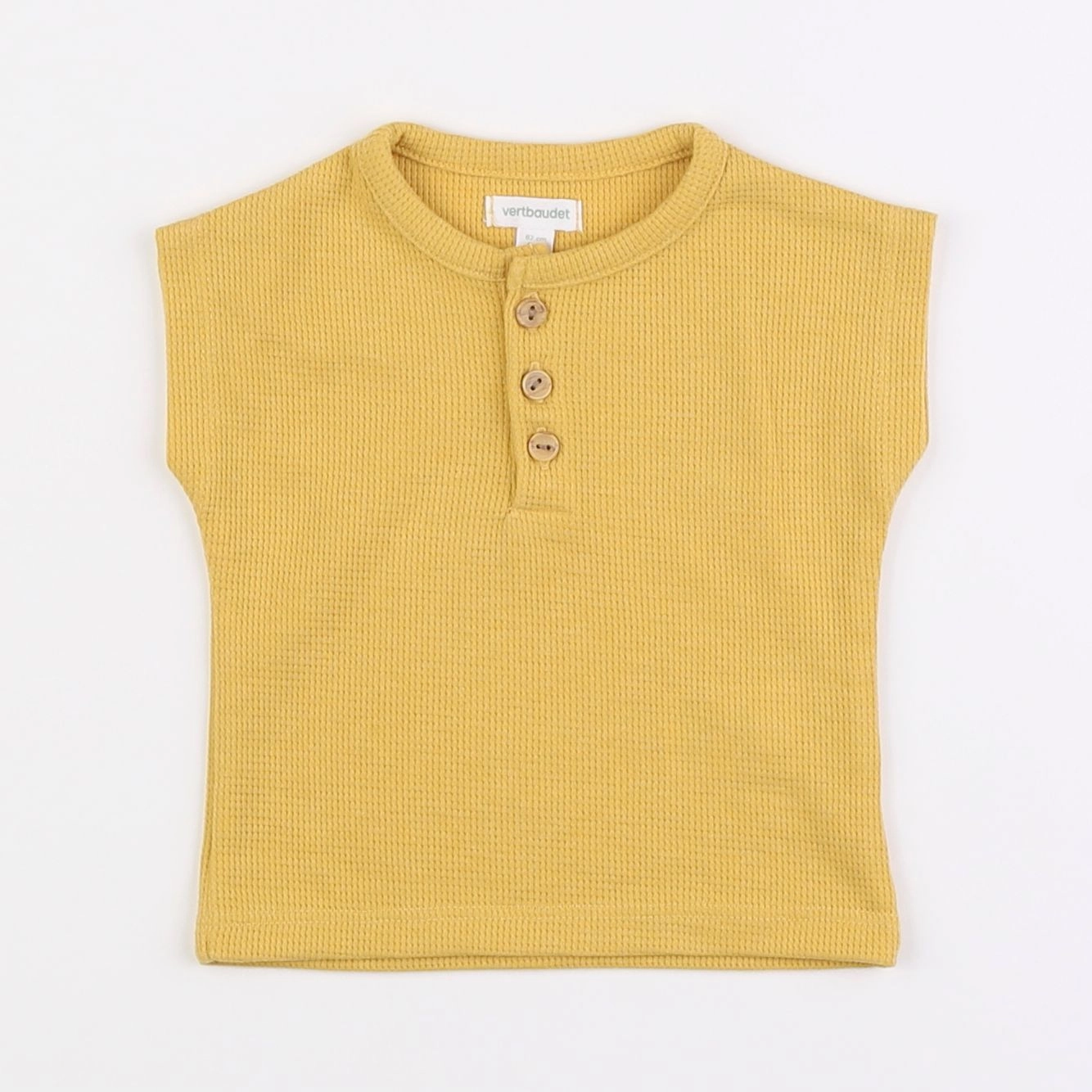 Vertbaudet - tee-shirt jaune - 6 mois