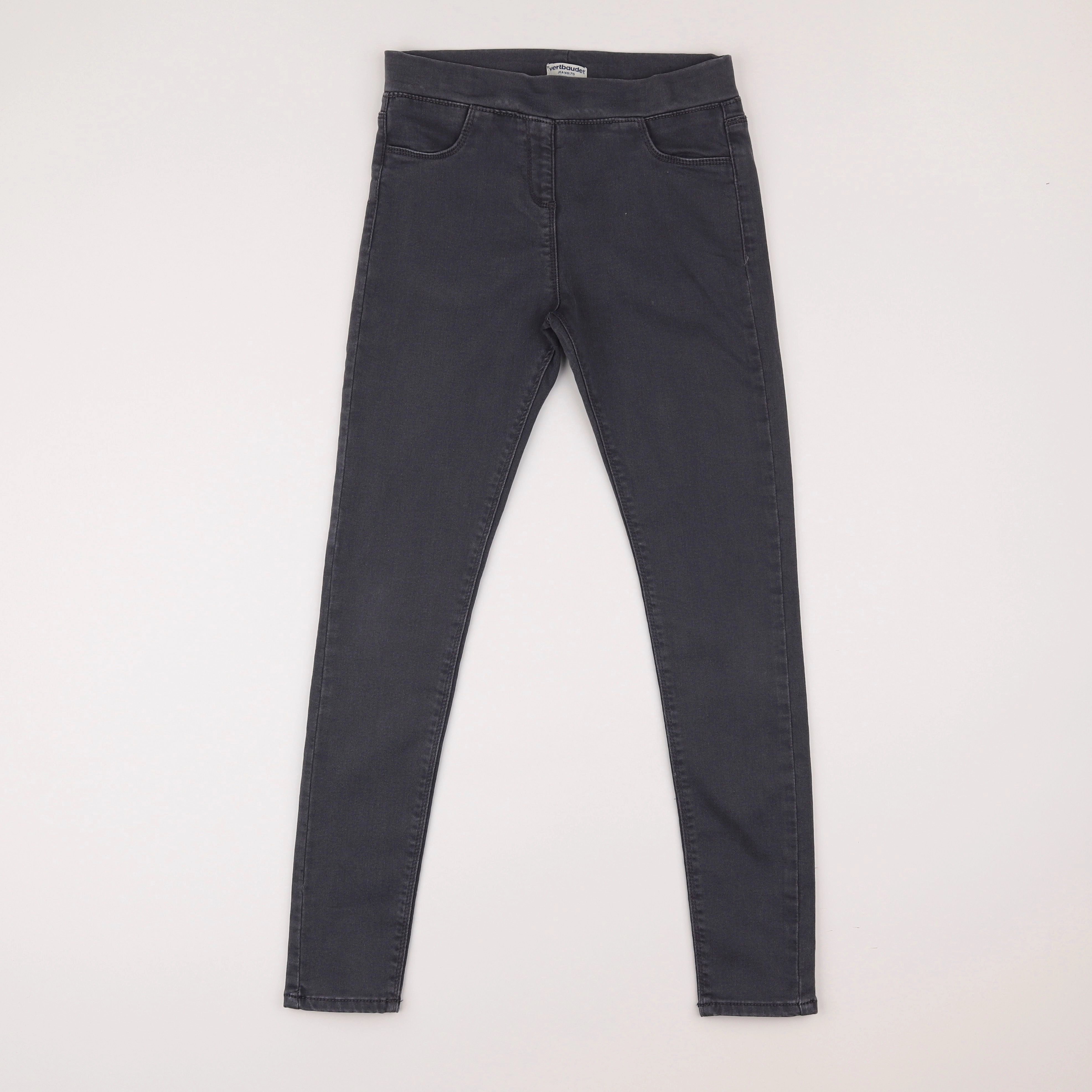 Vertbaudet - jegging gris - 12 ans