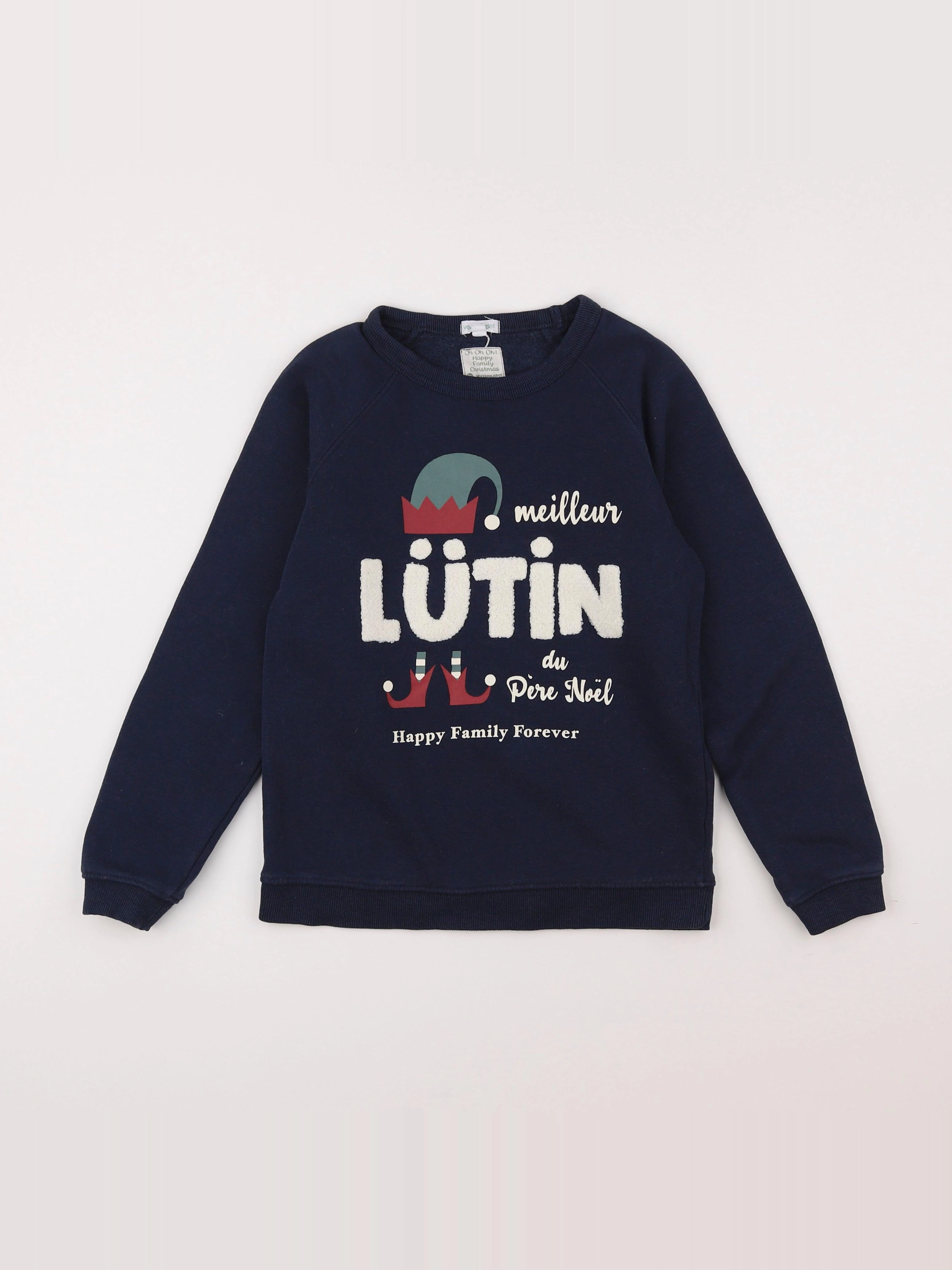 Vertbaudet - sweat bleu - 10 ans