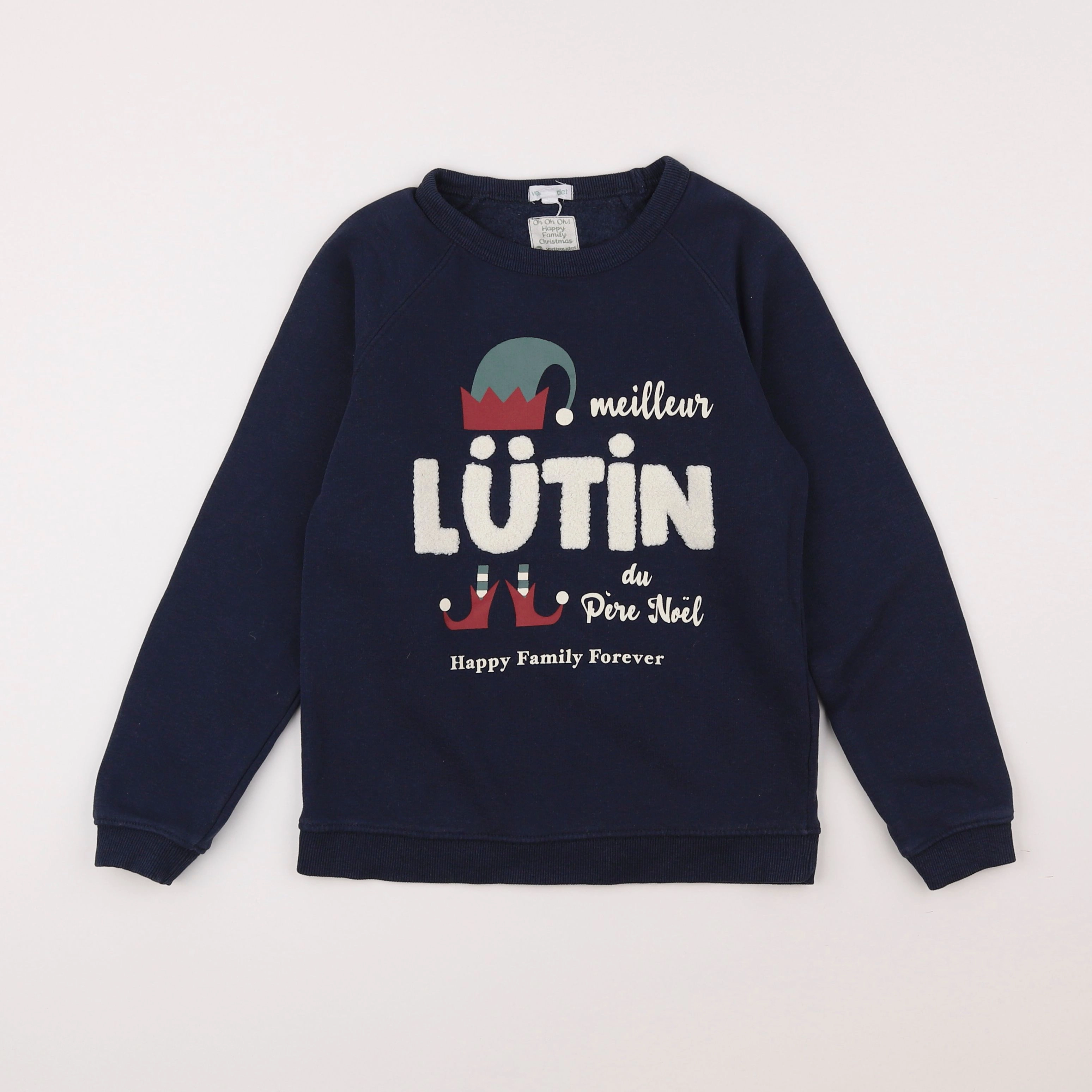 Vertbaudet - sweat bleu - 10 ans