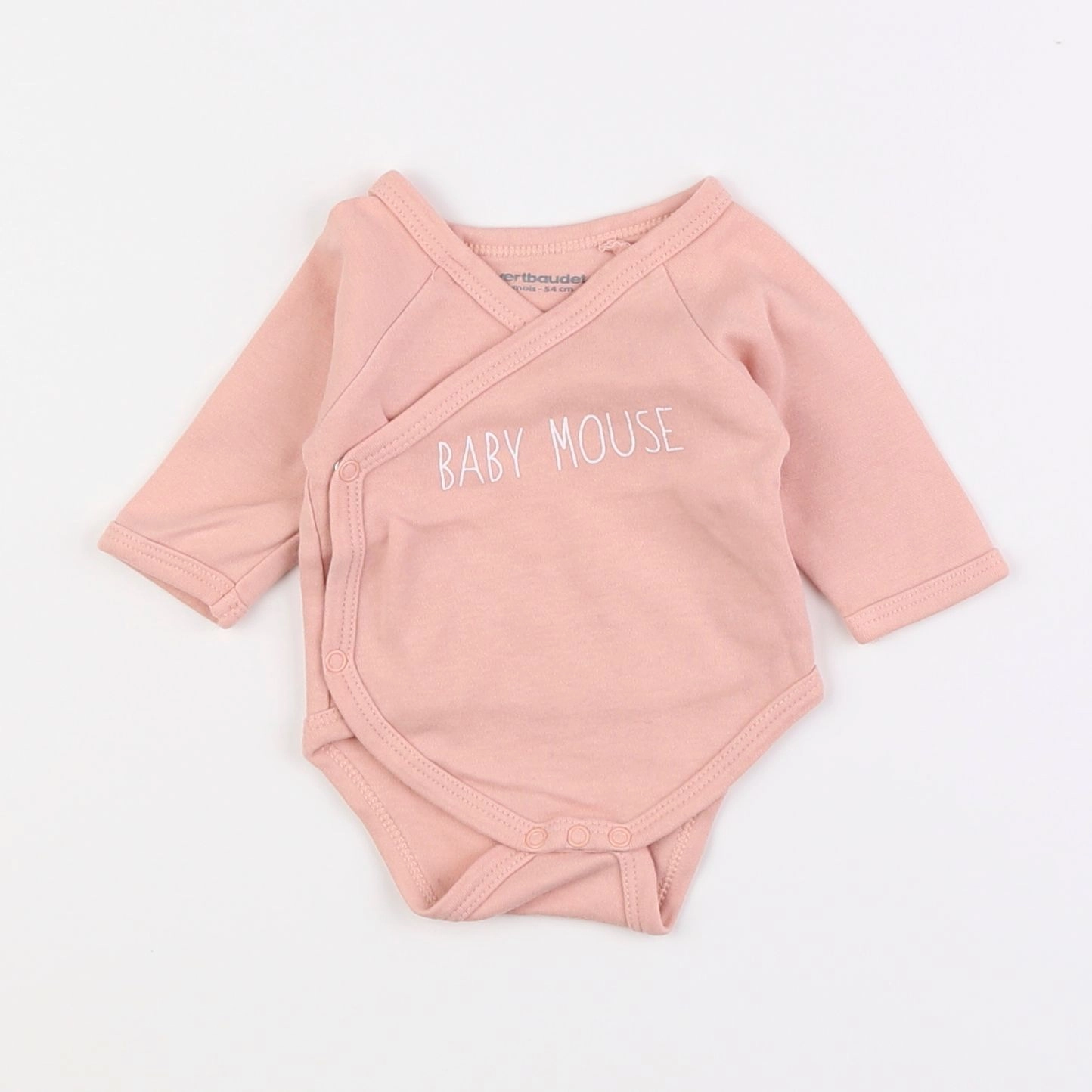 Vertbaudet - body rose - 1 mois