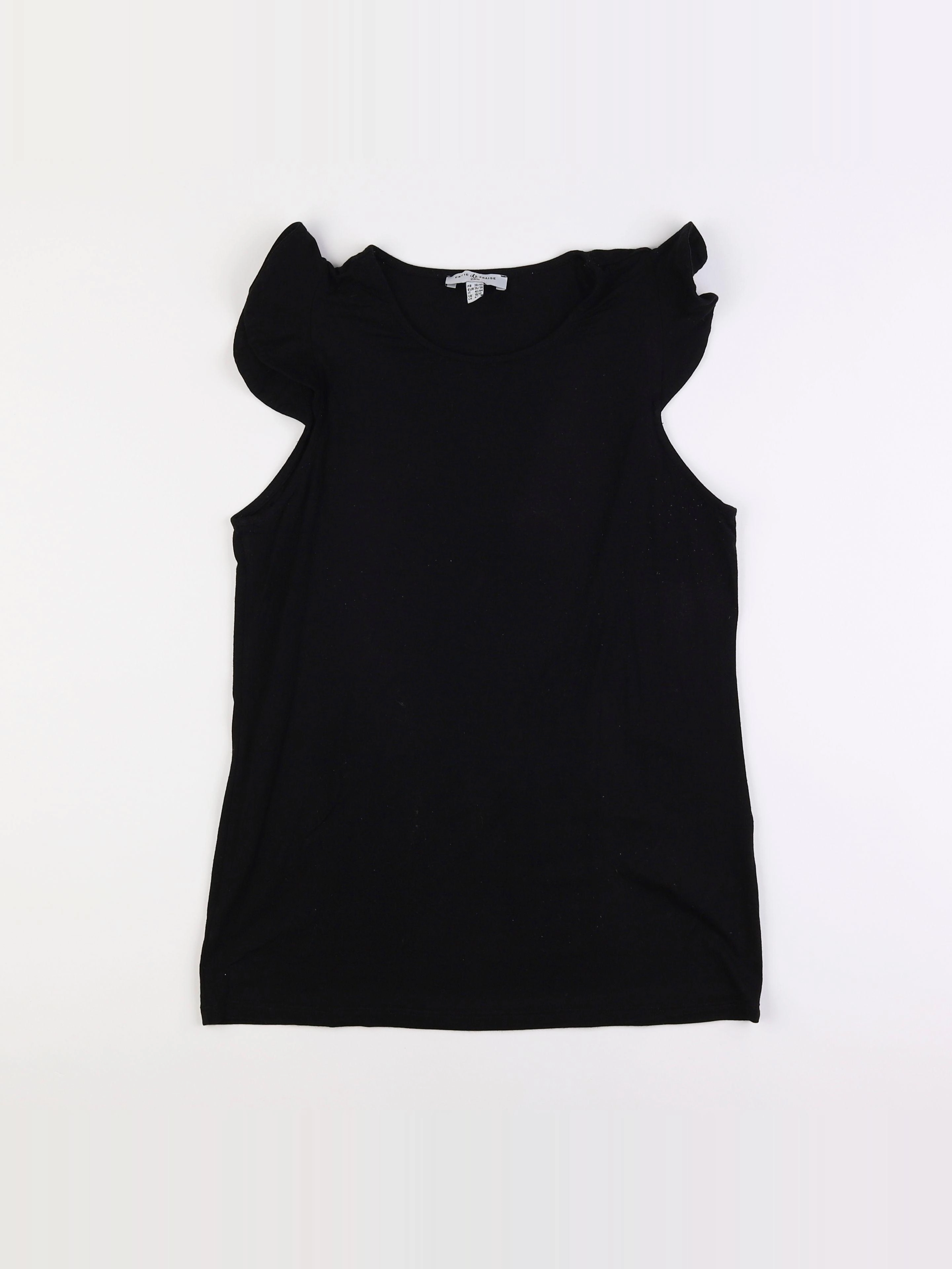 Envie de fraise - tee-shirt grossesse noir - 38 à 40