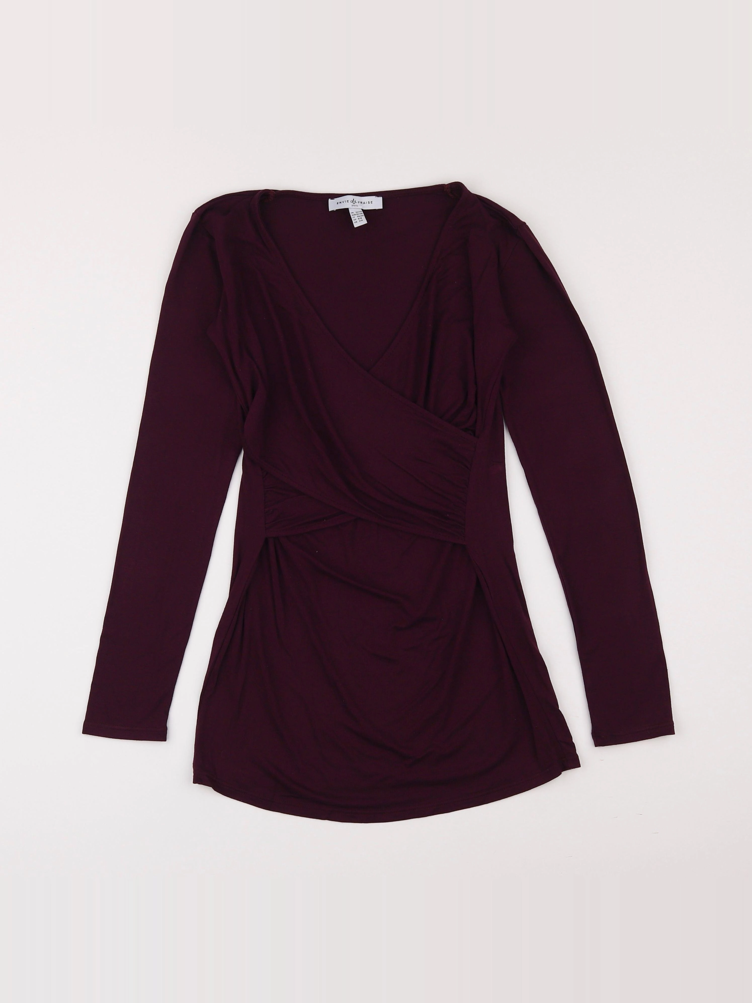 Envie de fraise - tee-shirt grossesse, allaitement violet - 34 à 36