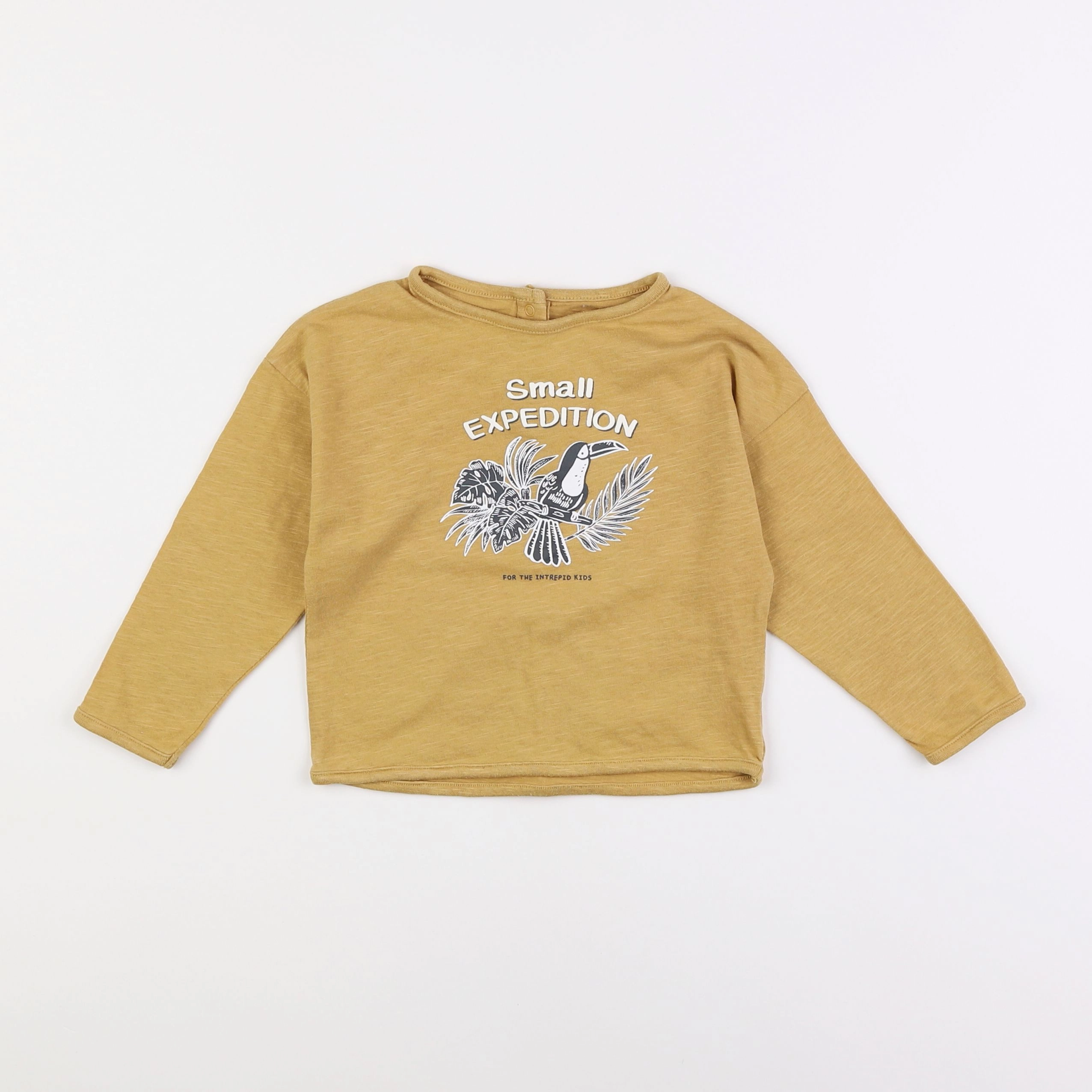 Vertbaudet - tee-shirt jaune - 2 ans