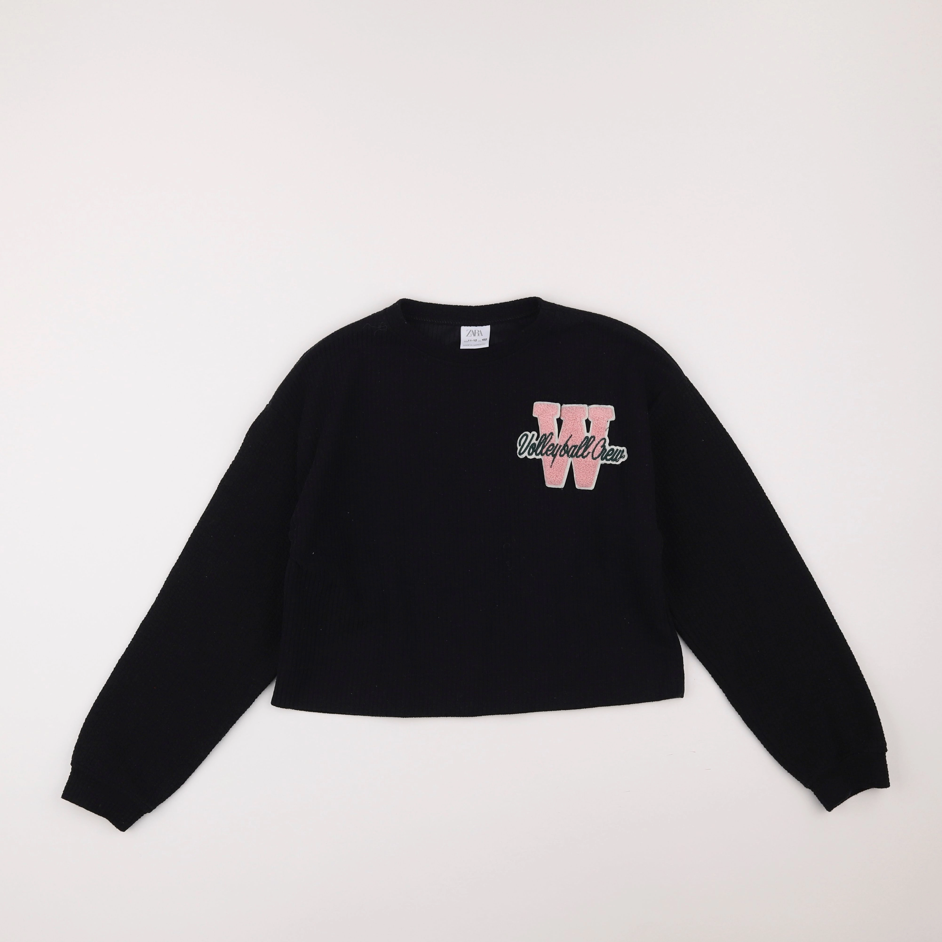 Zara - sweat noir - 11/12 ans