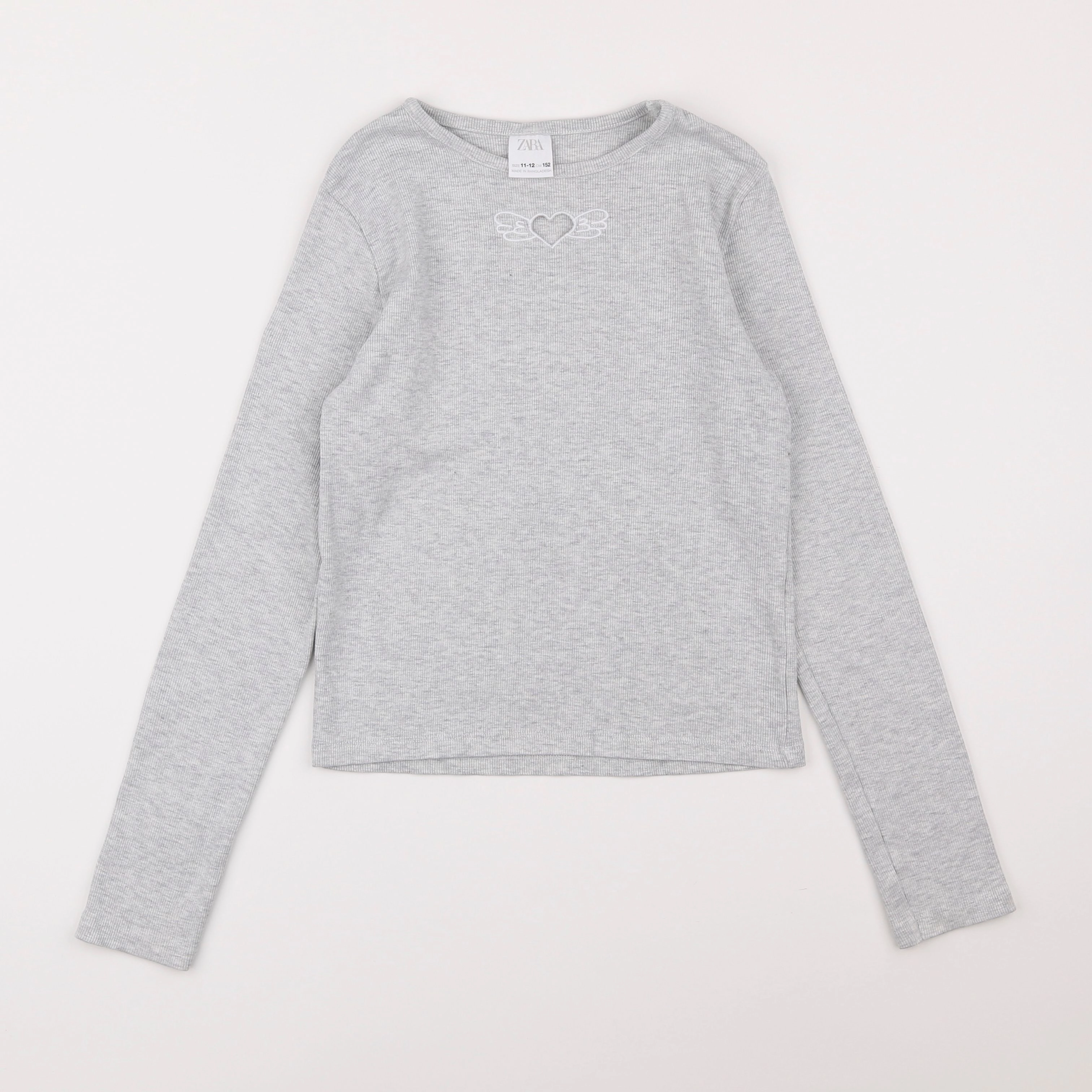 Zara - tee-shirt gris - 11/12 ans