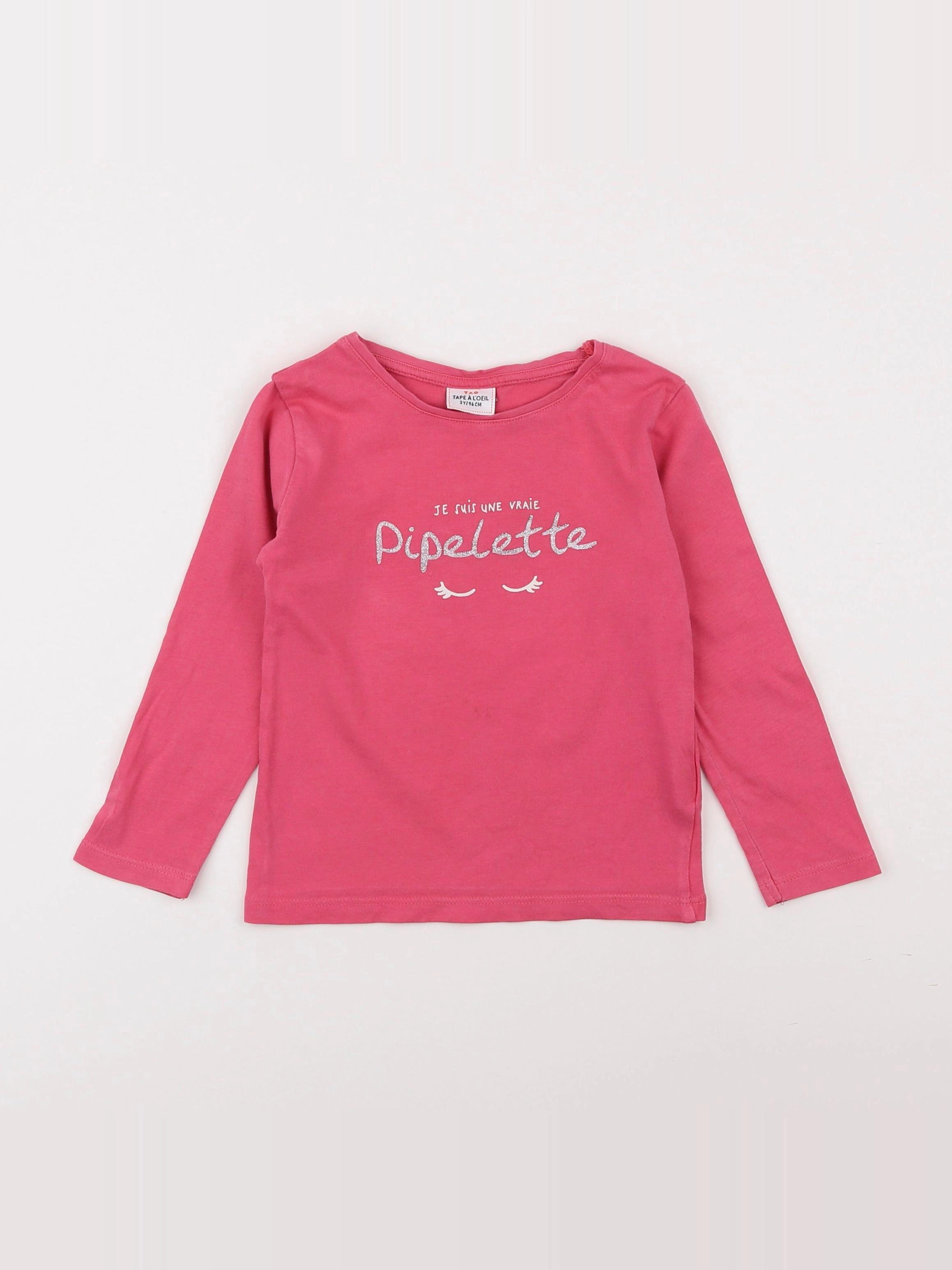 Tape à l'oeil - tee-shirt rose - 3 ans