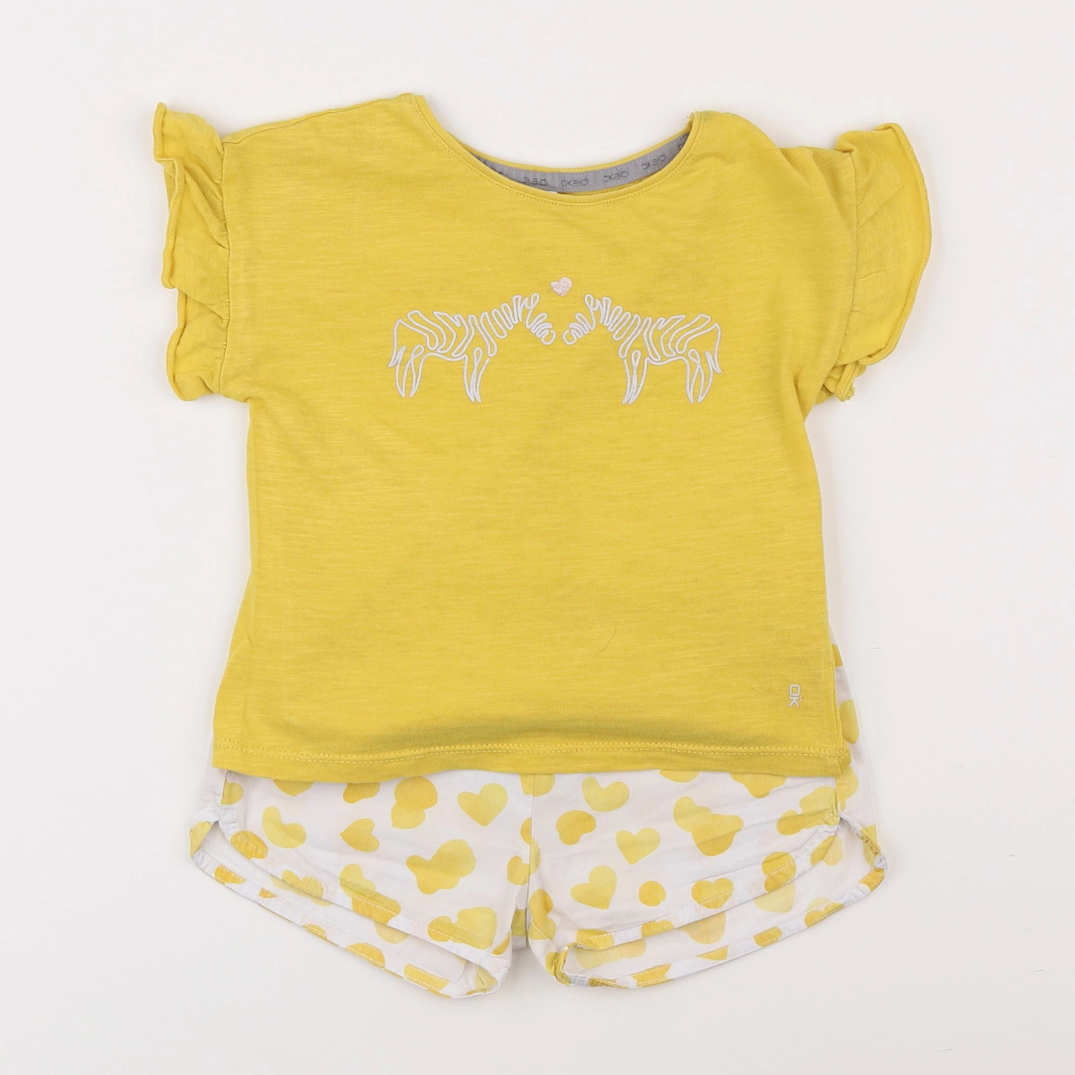 Okaidi - pyjama coton jaune - 3 ans