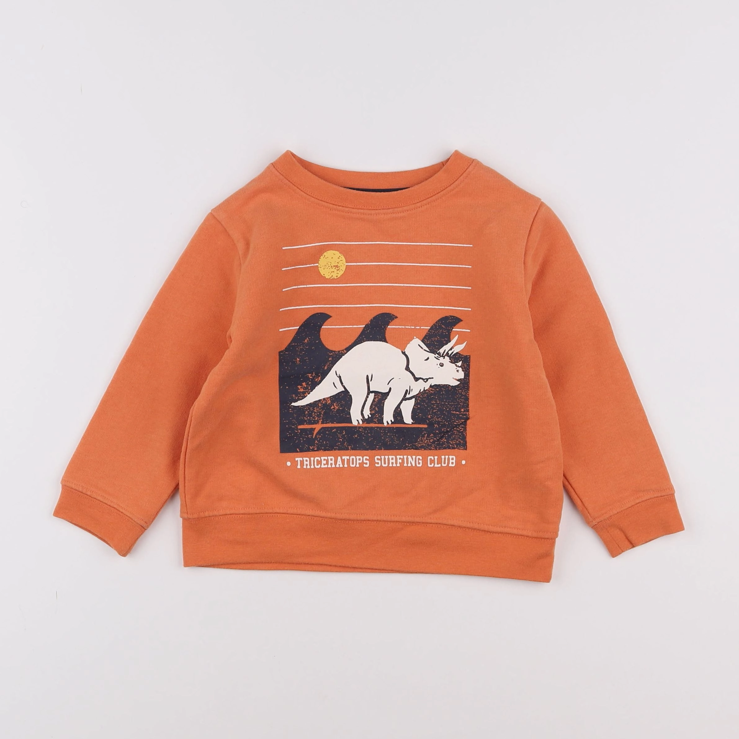 Vertbaudet - sweat orange - 3 ans