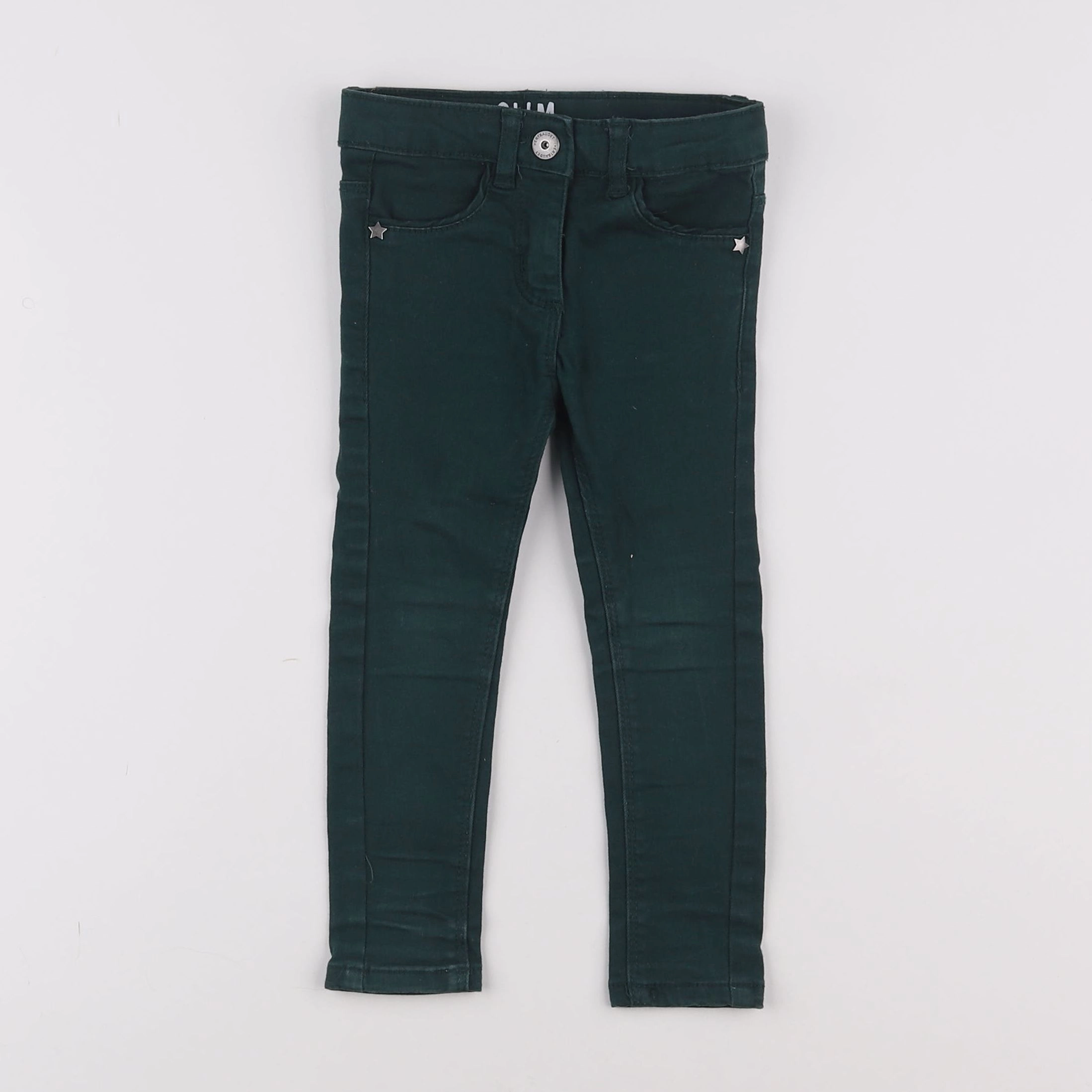 Vertbaudet - jean vert - 2 ans