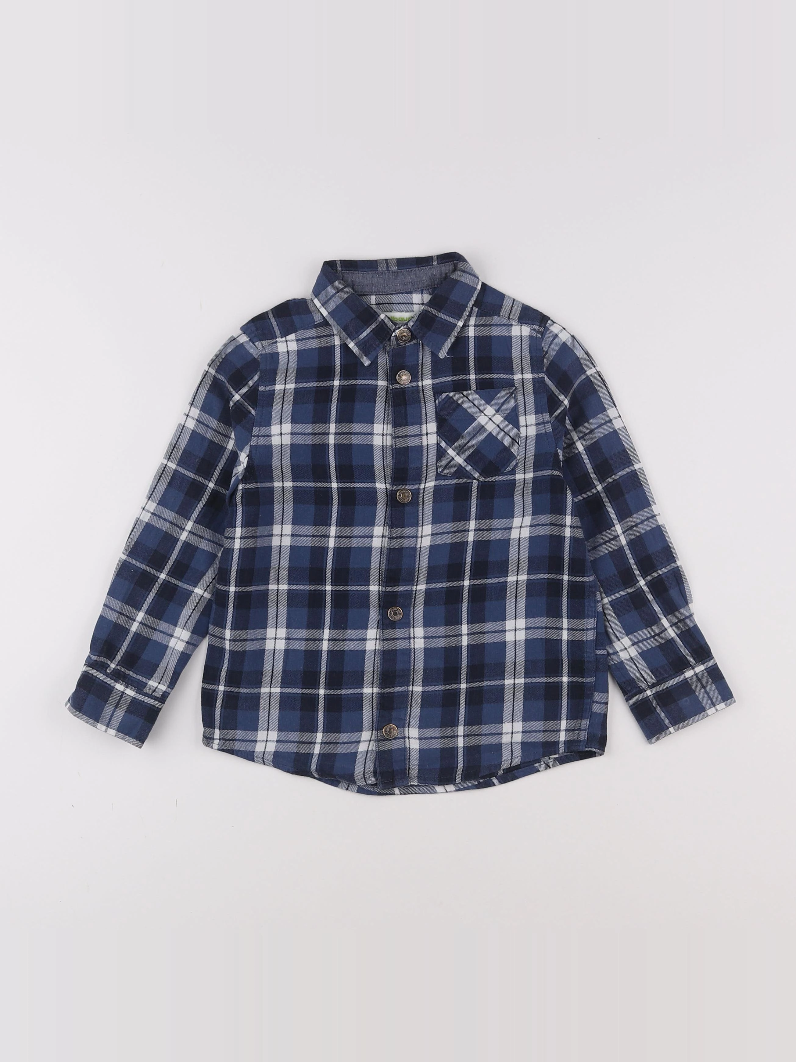 Vertbaudet - chemise bleu - 4 ans