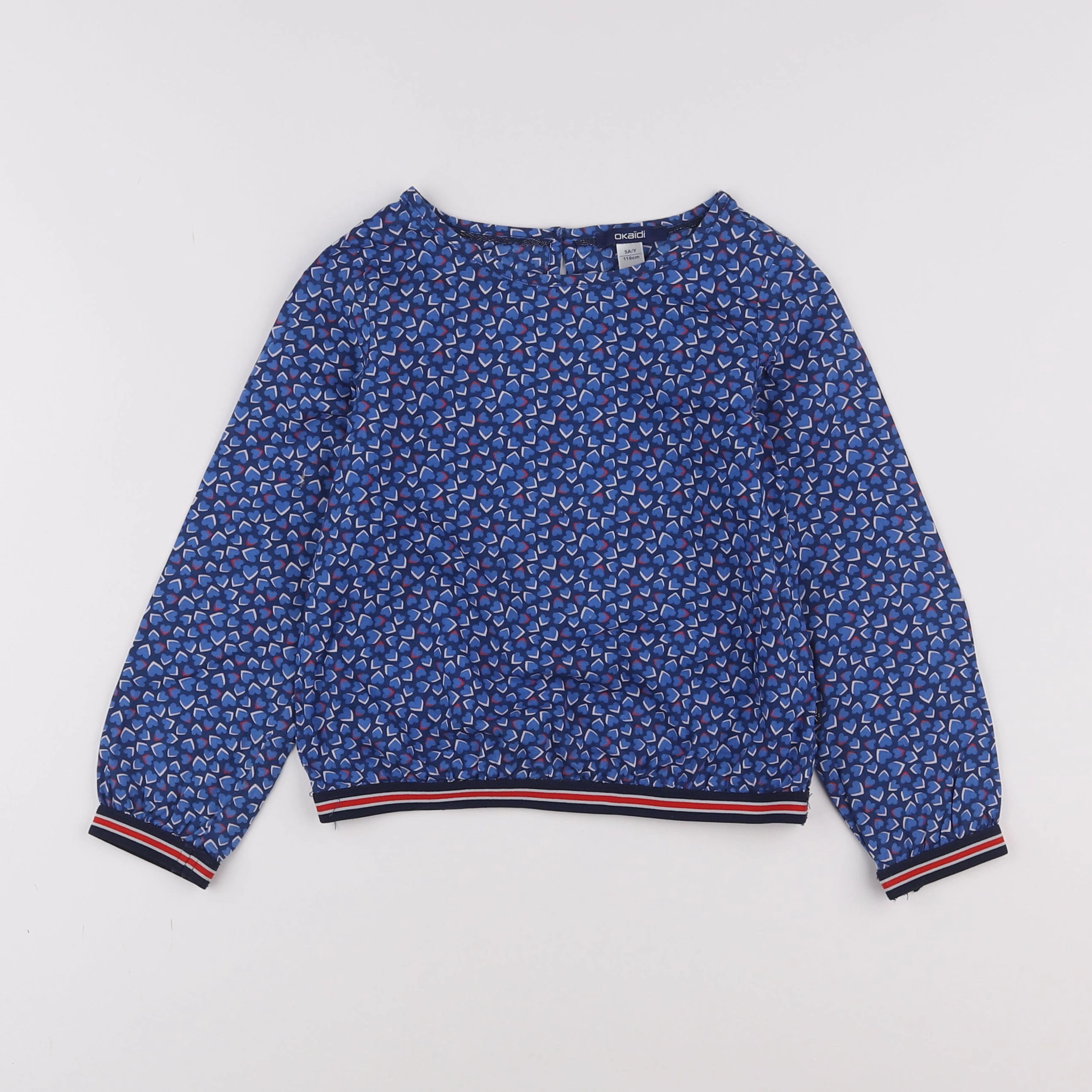 Okaidi - blouse bleu - 5 ans