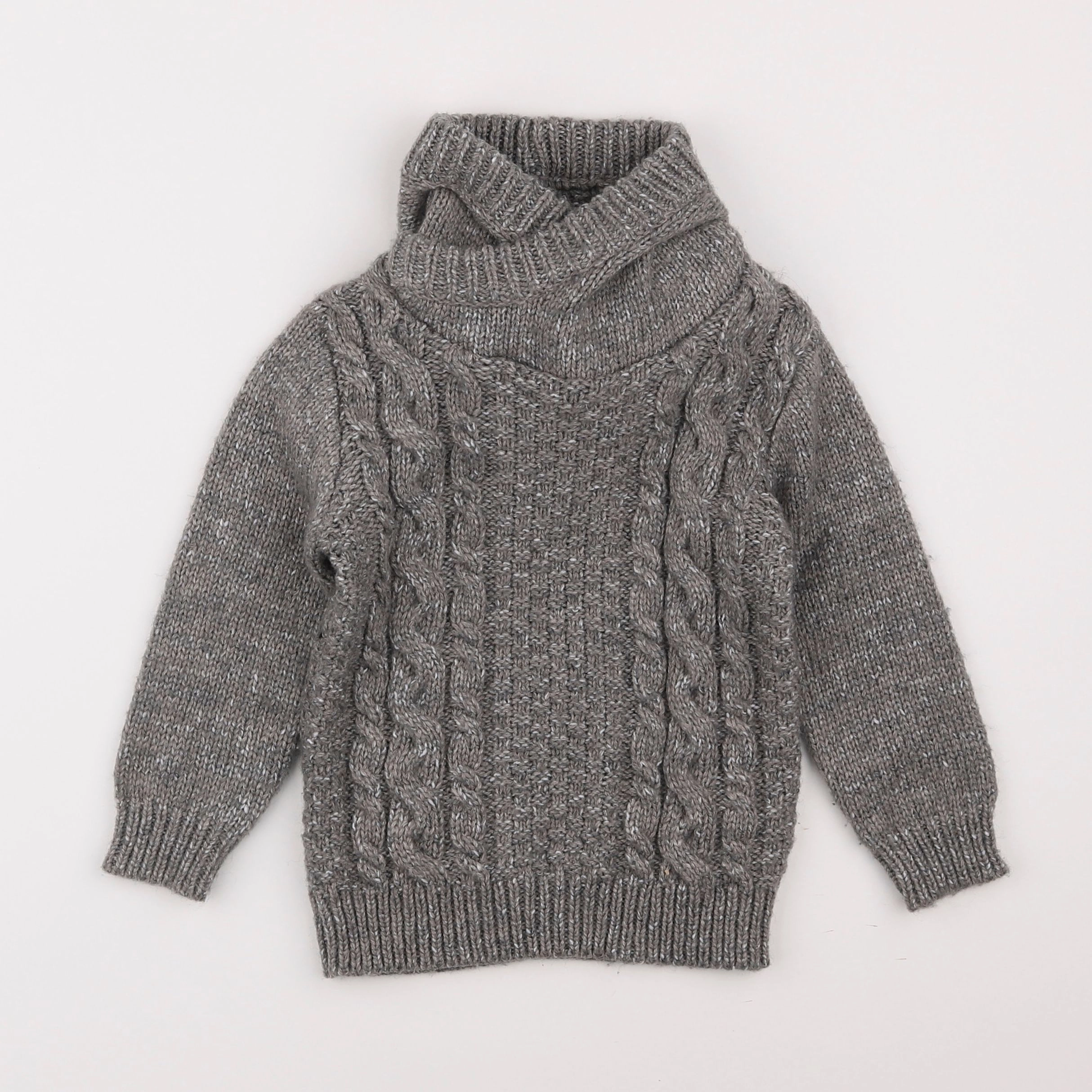 Vertbaudet - pull gris - 4 ans