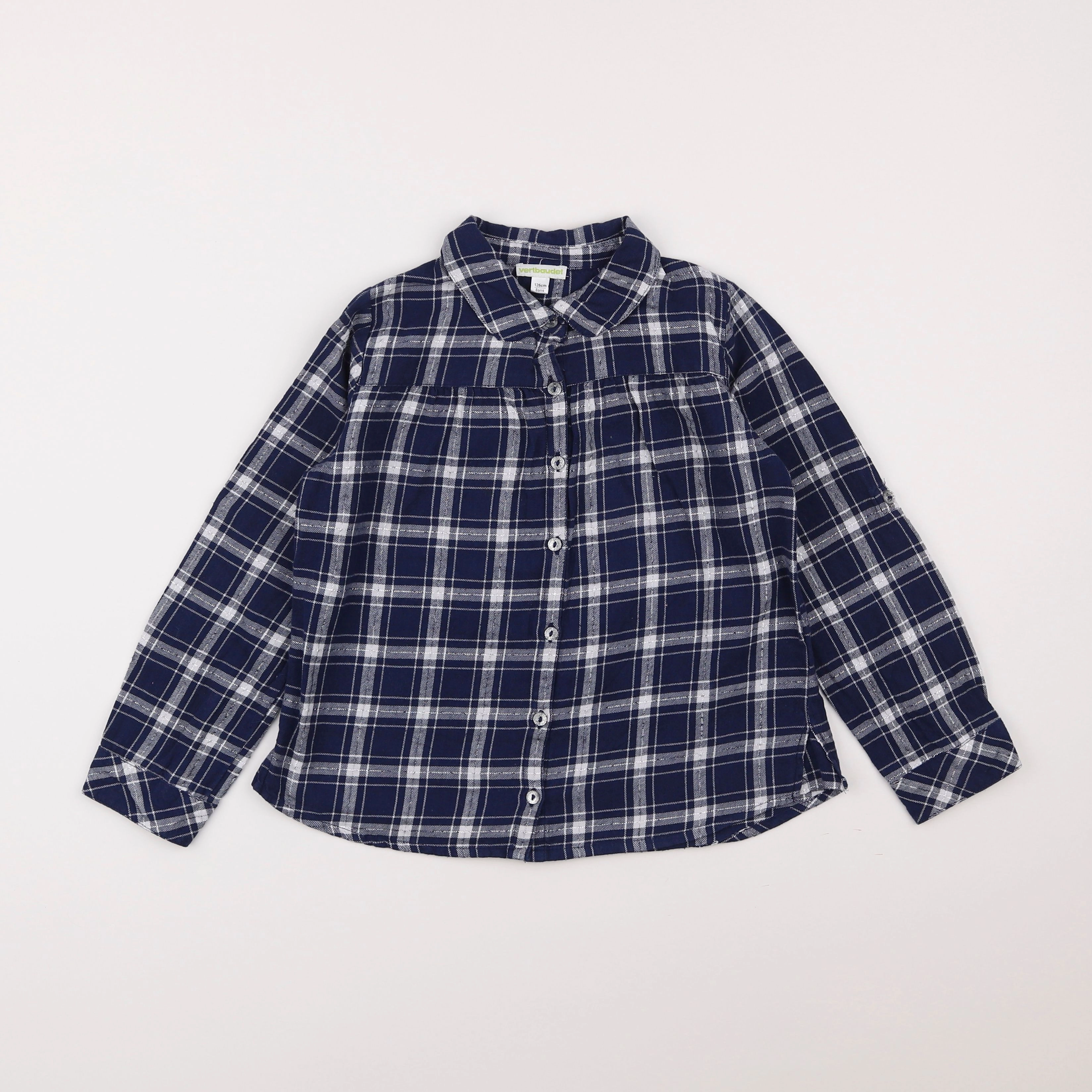 Vertbaudet - blouse bleu - 8 ans