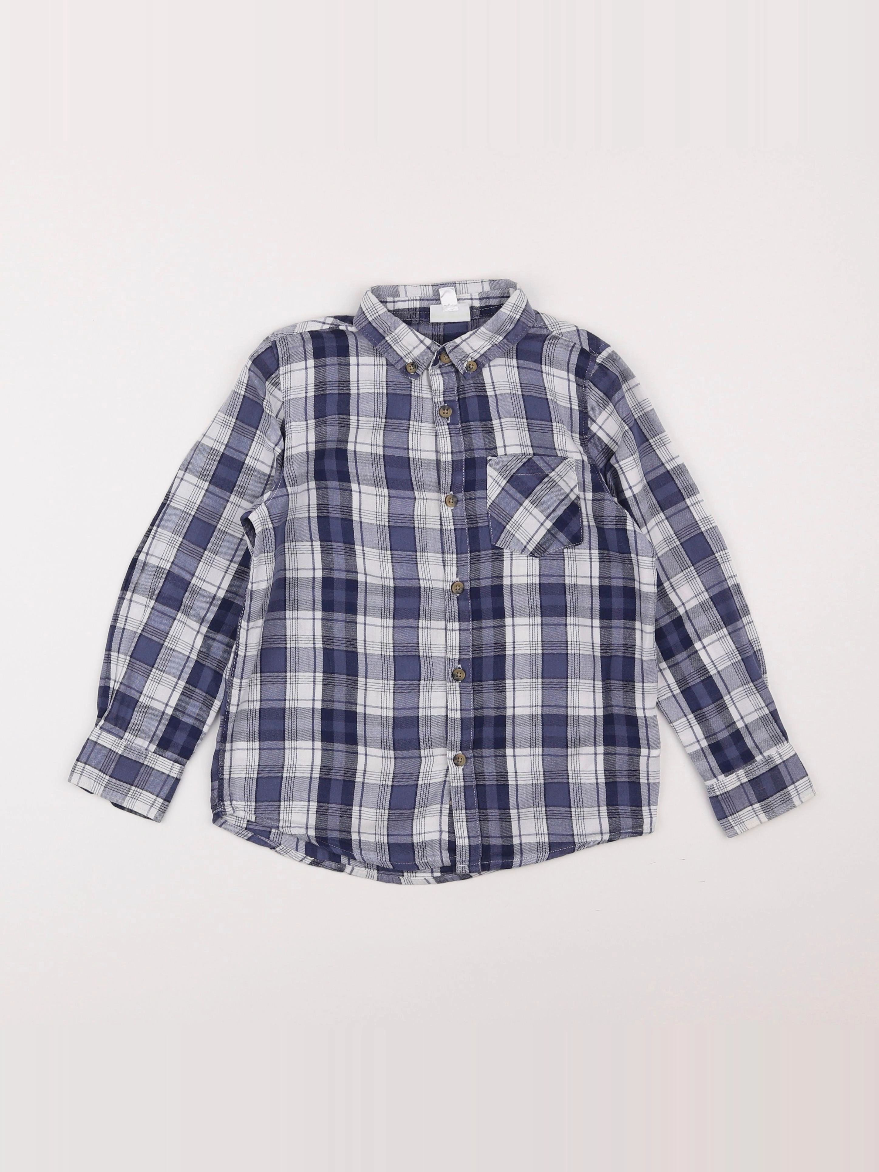 Vertbaudet - chemise bleu - 8 ans