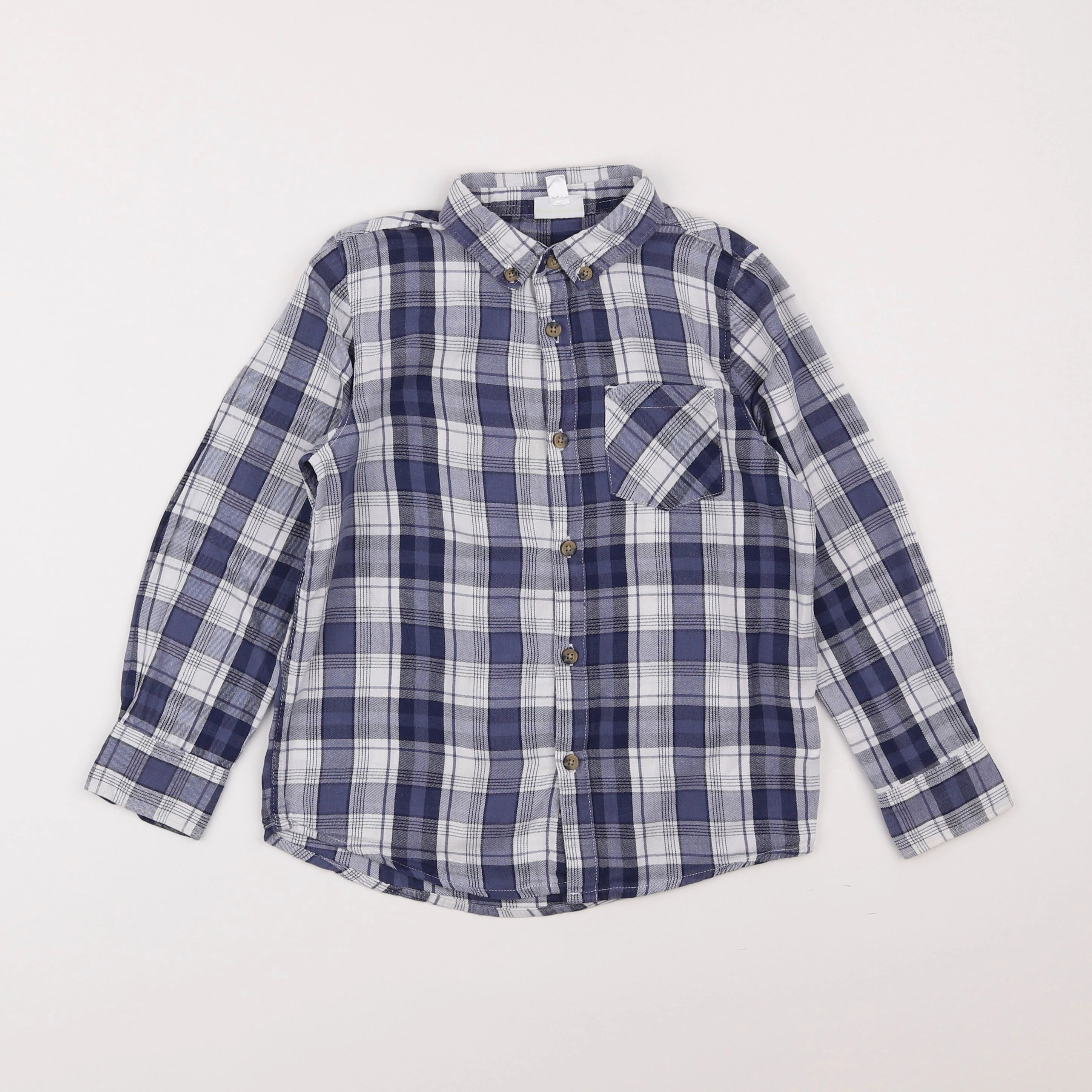 Vertbaudet - chemise bleu - 8 ans