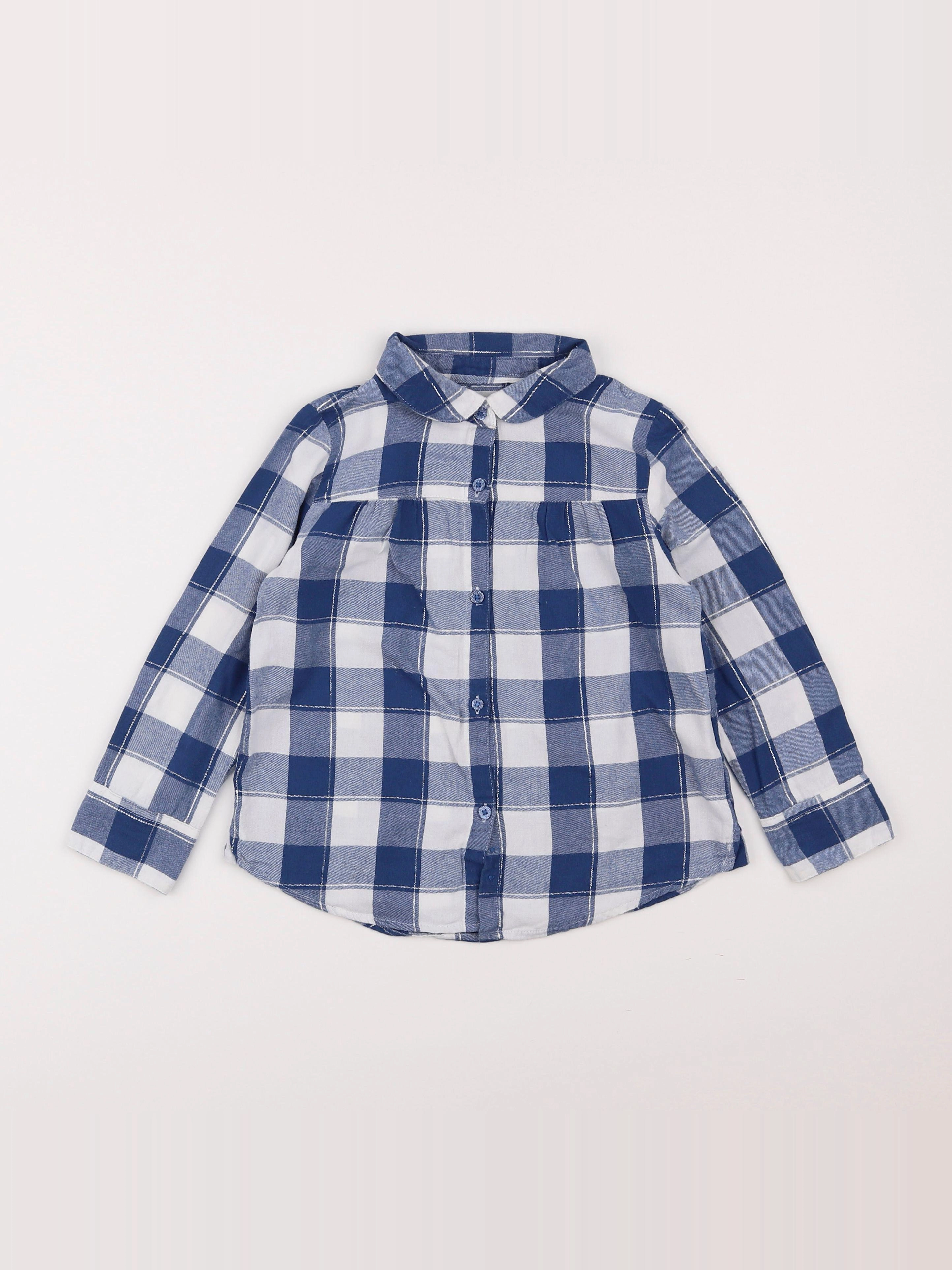 Vertbaudet - blouse bleu - 6 ans