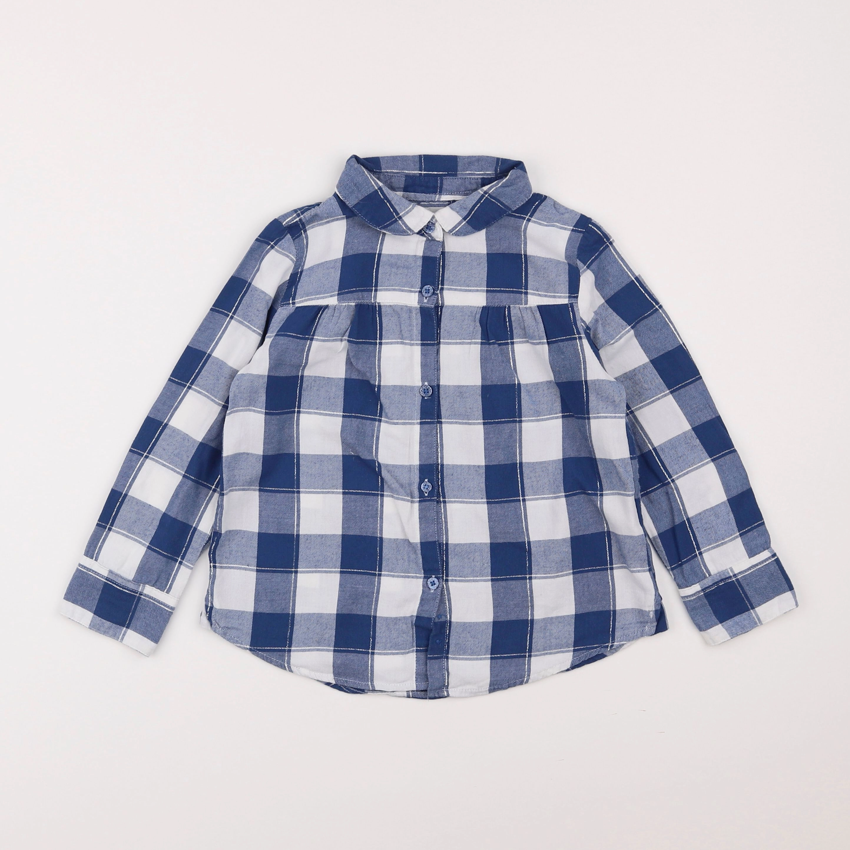 Vertbaudet - blouse bleu - 6 ans