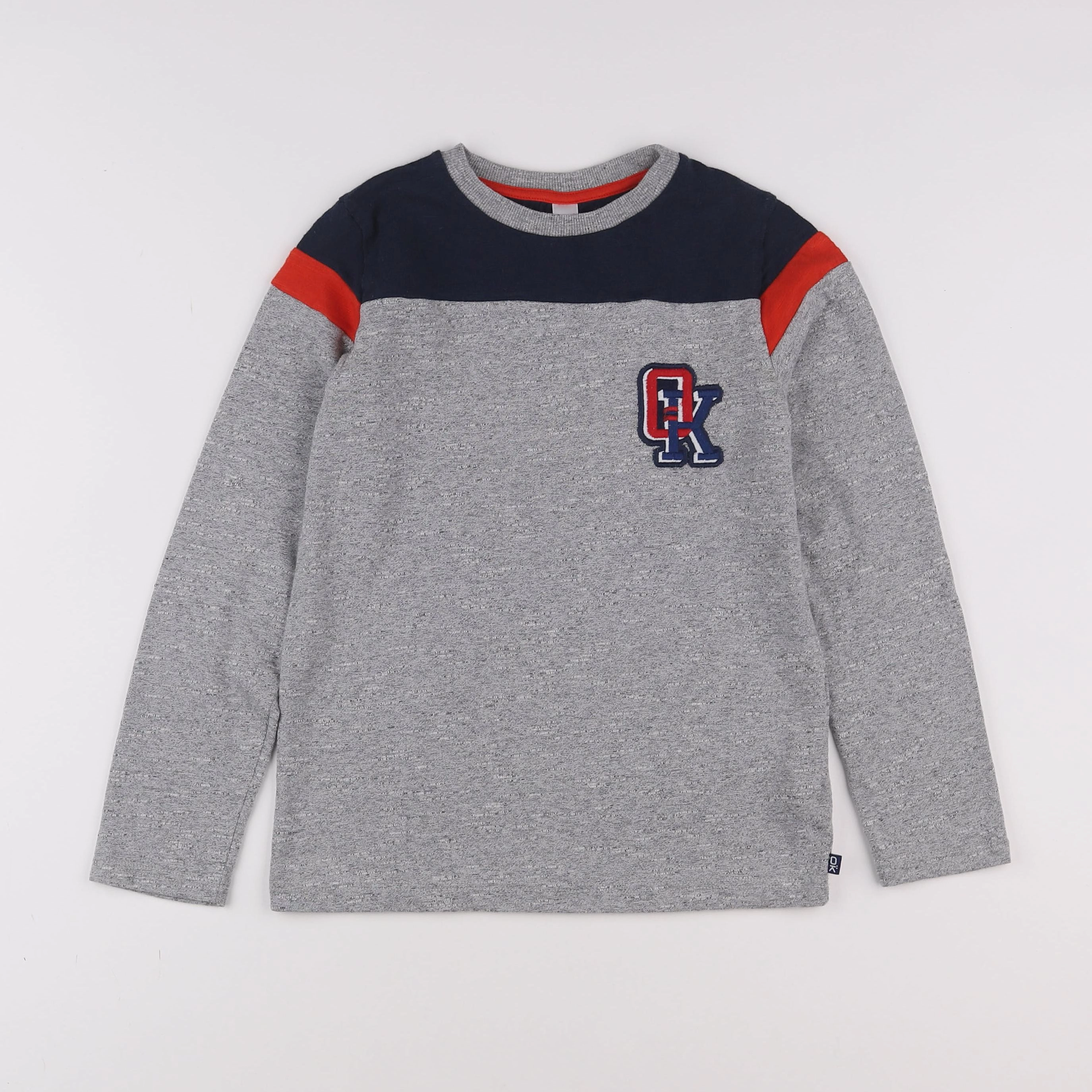 Okaidi - tee-shirt gris - 8 ans