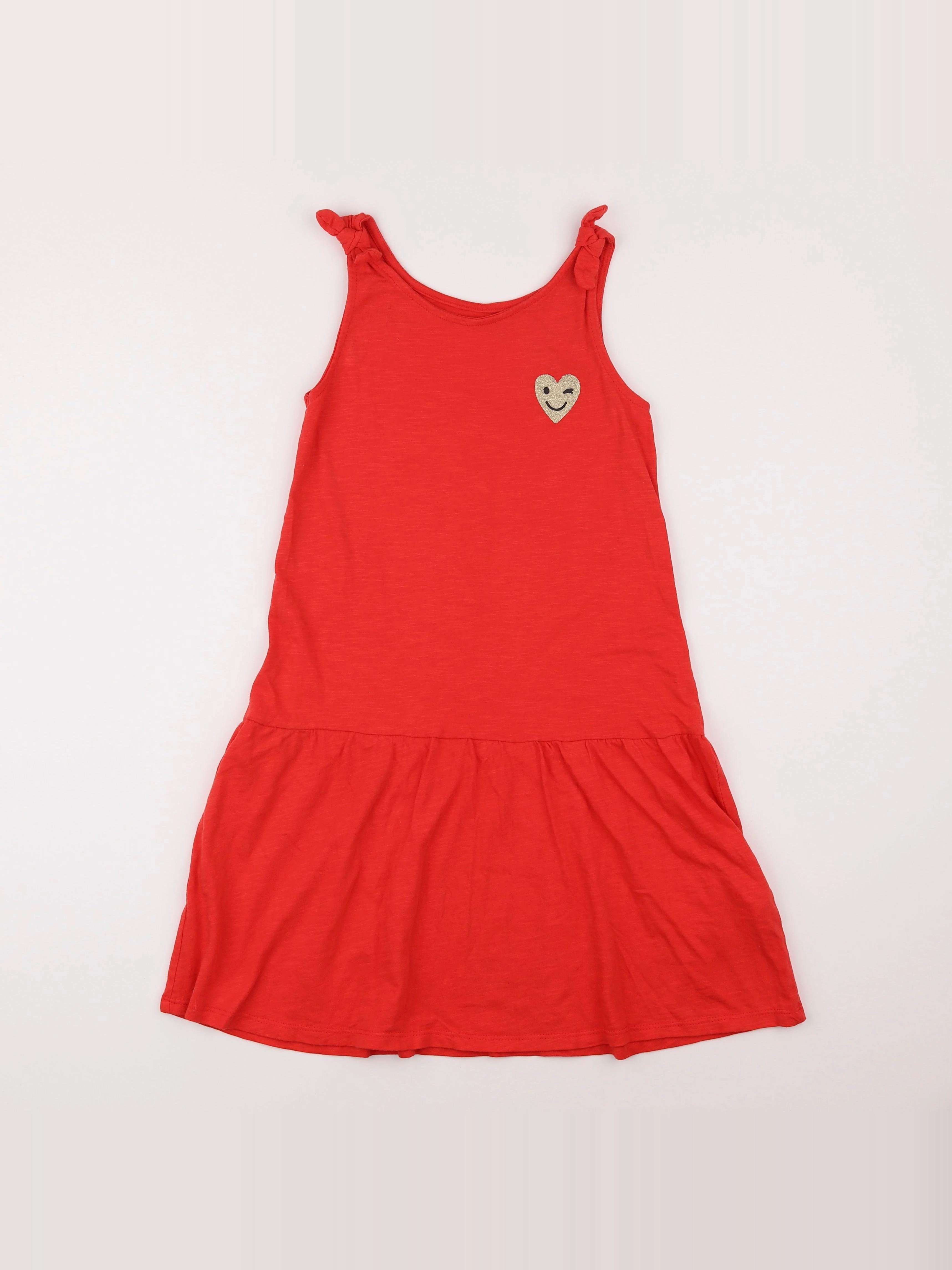 Vertbaudet - robe rouge - 10 ans