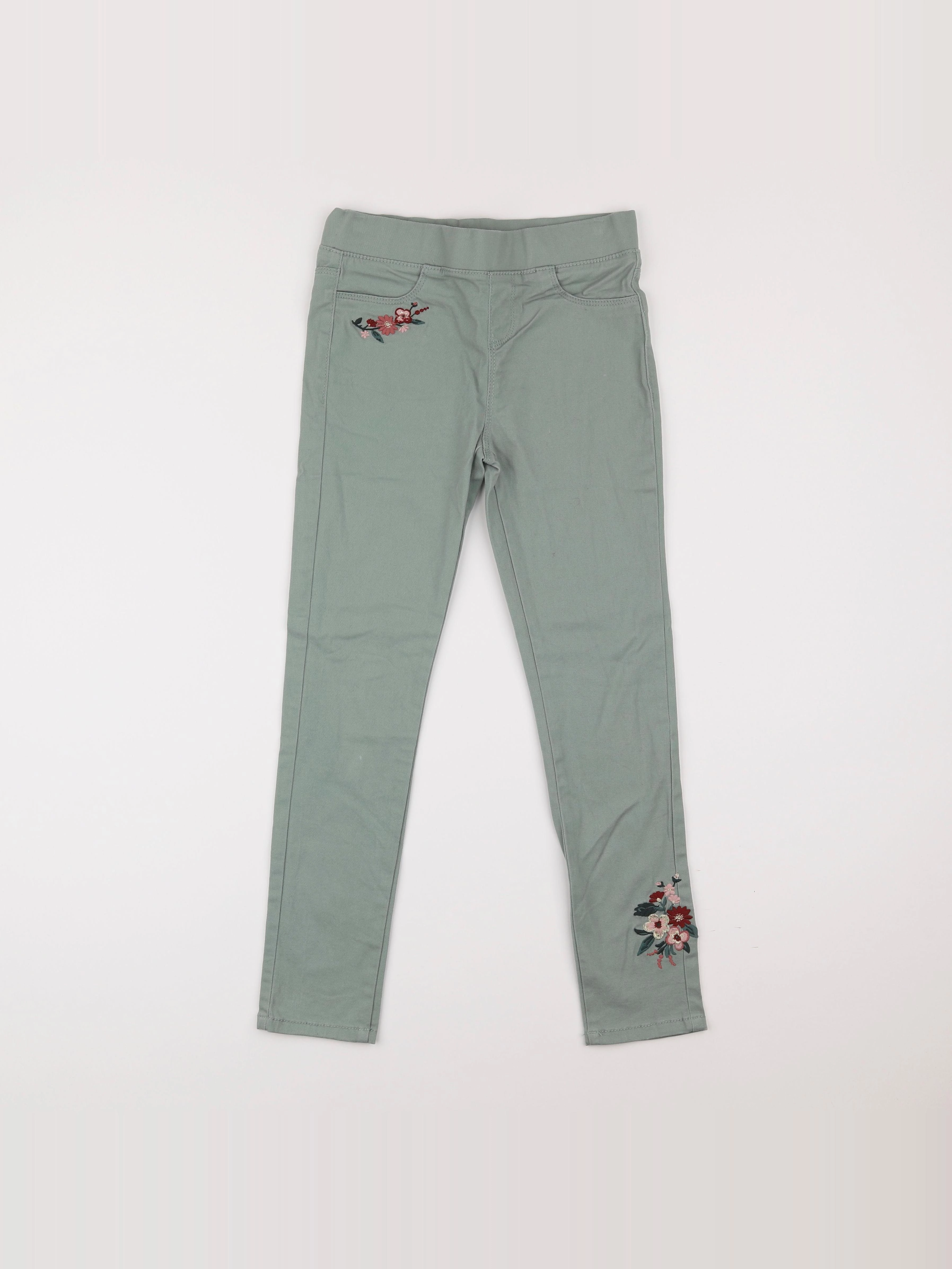 Vertbaudet - jegging vert - 9 ans