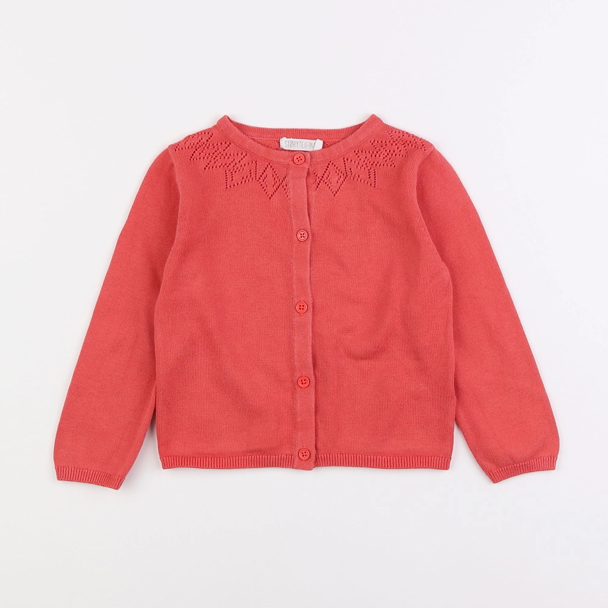 Storytelling - gilet rose - 2 ans