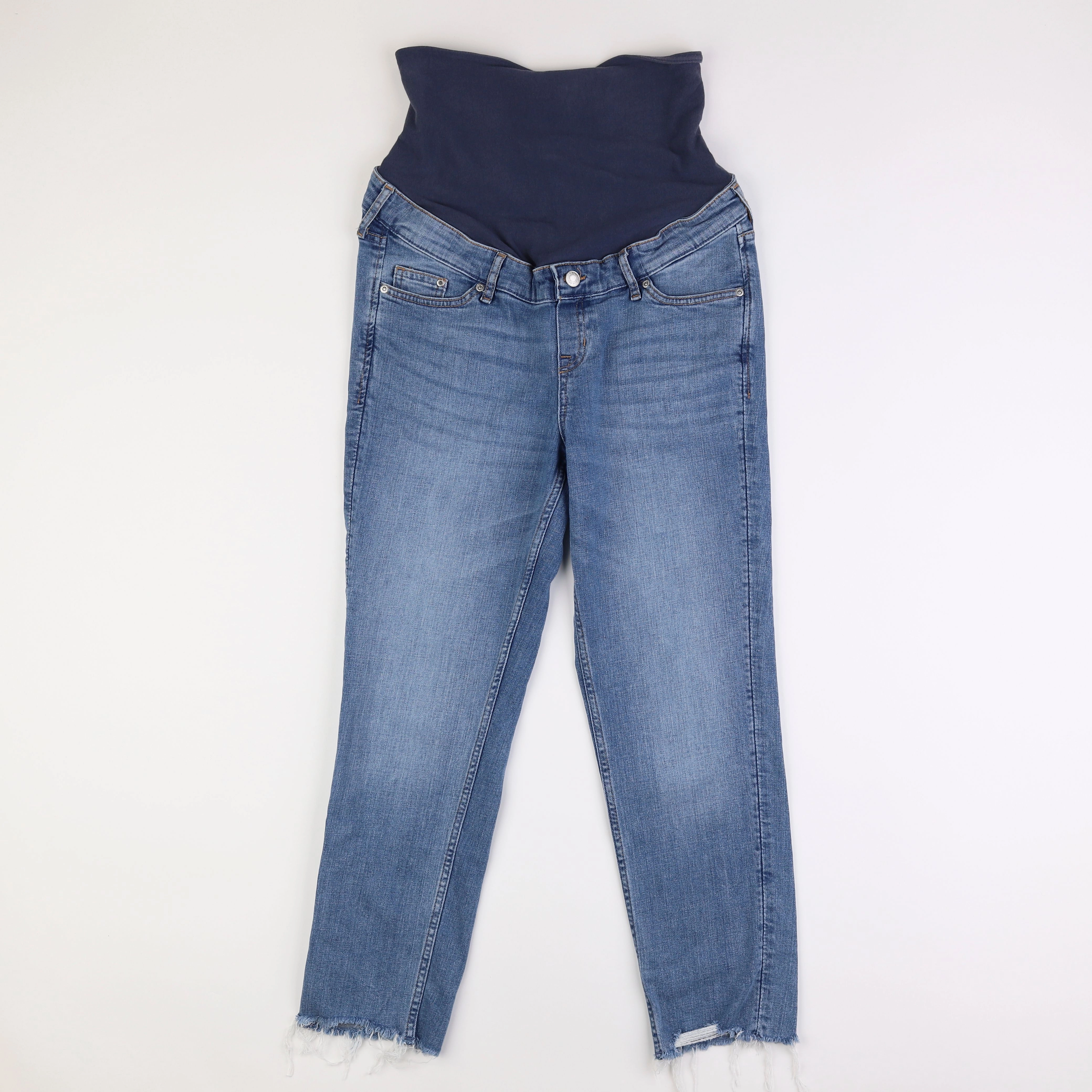 H&M - jean grossesse bleu - s