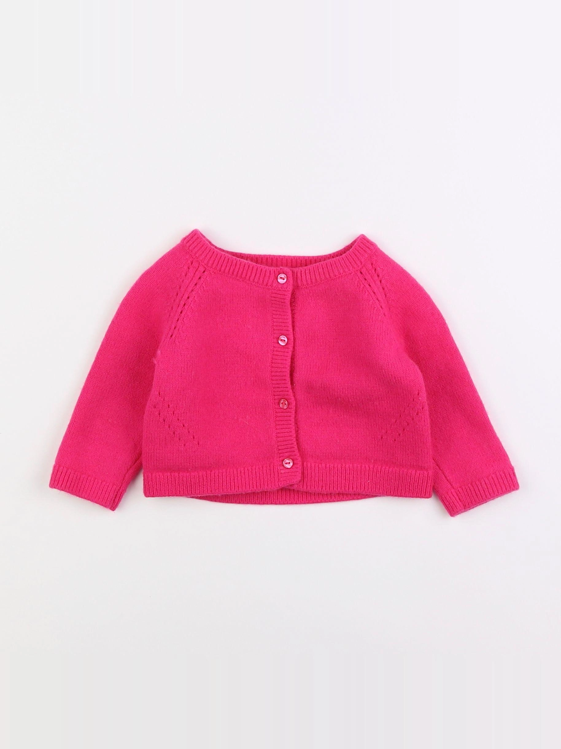 Jacadi - gilet rose - 6 mois