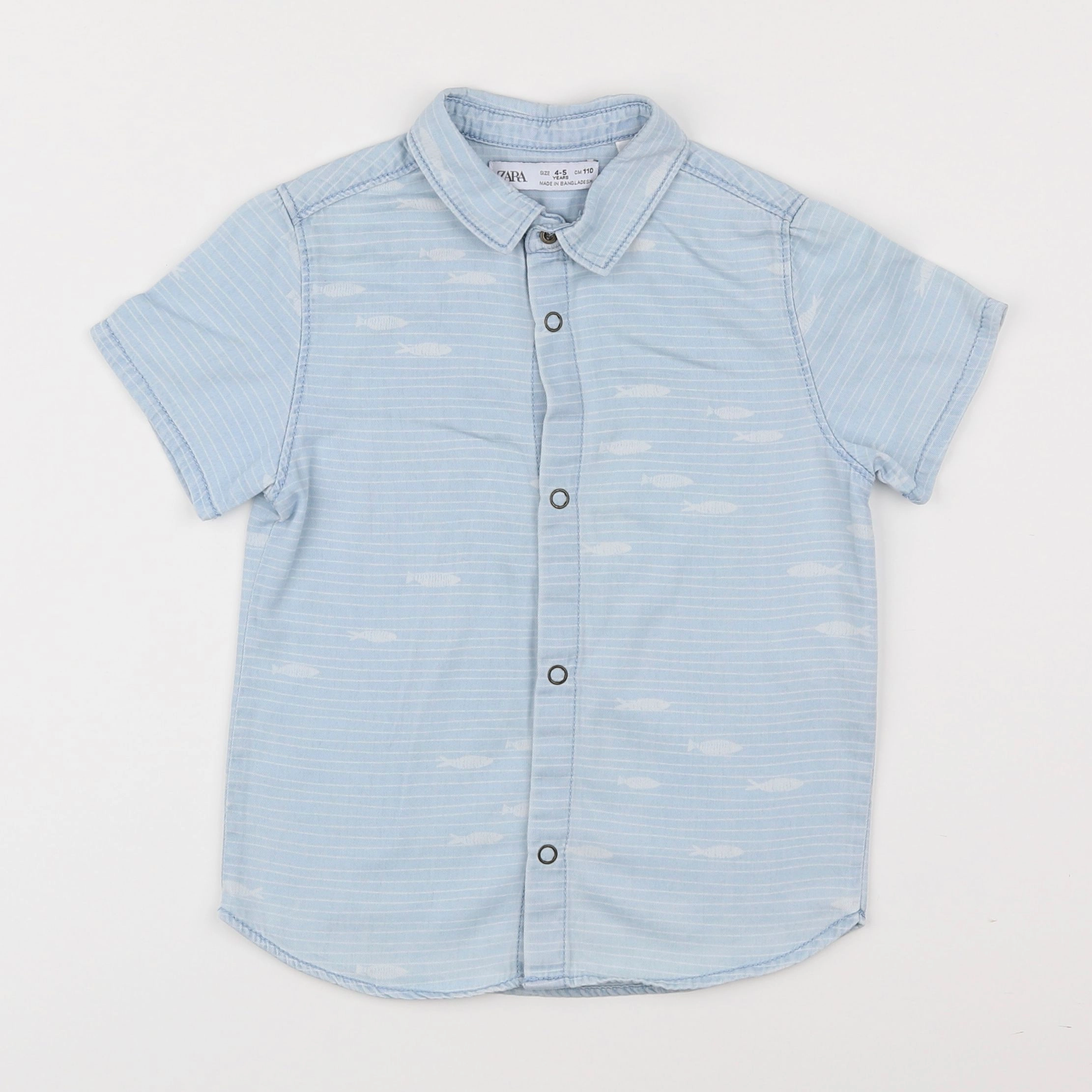 Zara - chemise bleu - 4/5 ans